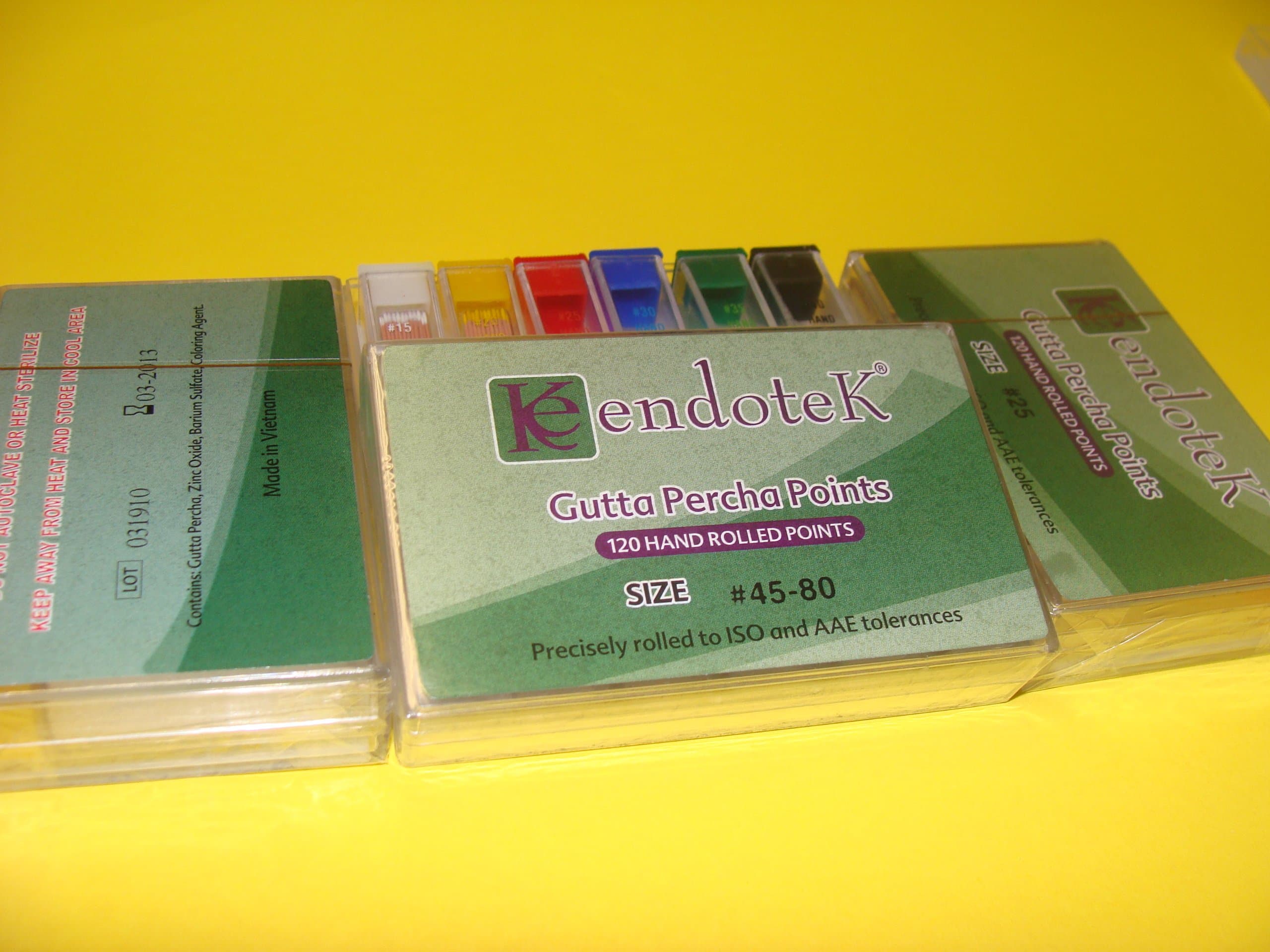 Dental Gutta percha Points No 45-80 /120 Points KIT /3 BOX ENDOTEK