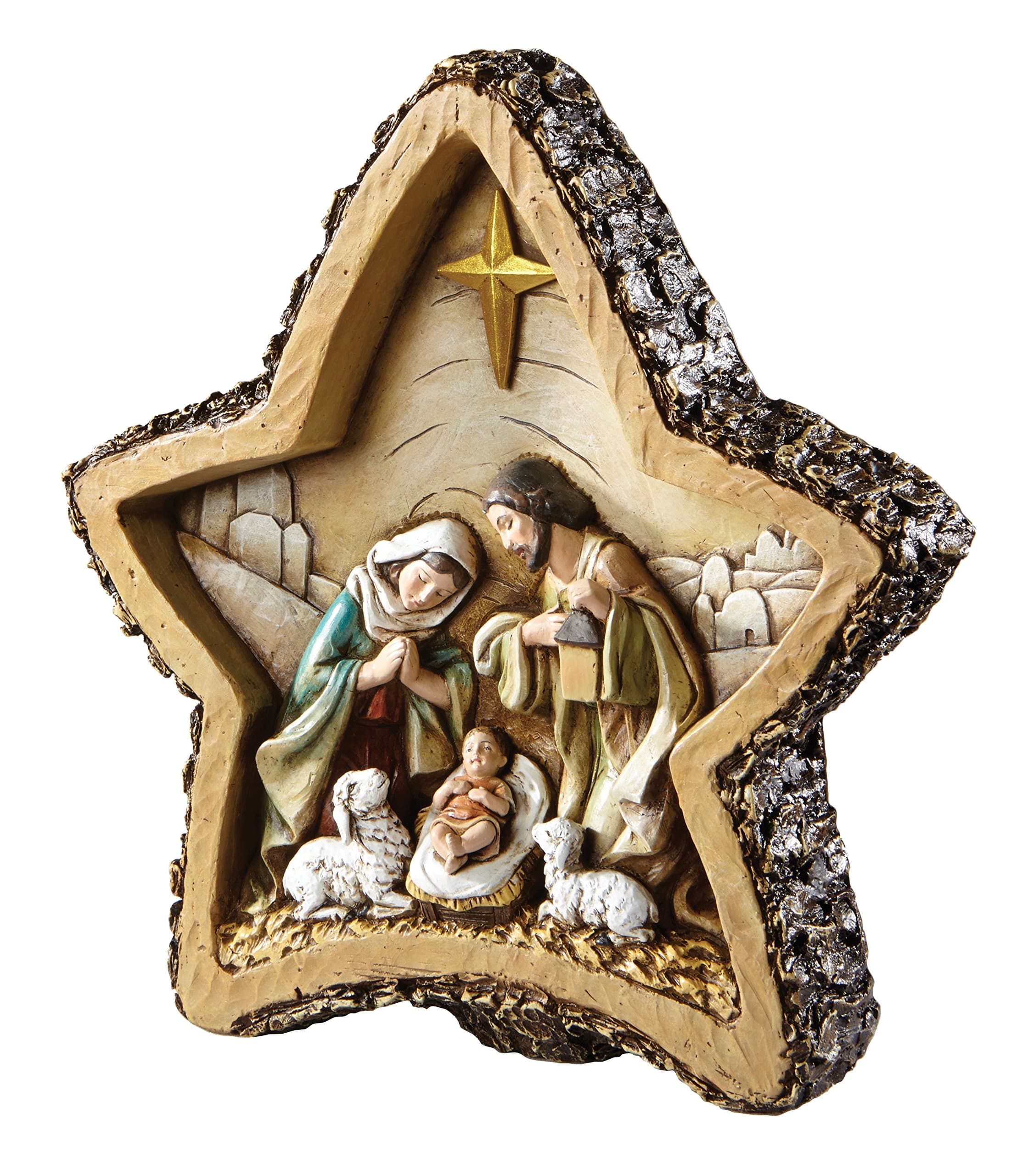 Nativity Woodcut Figurine, Star