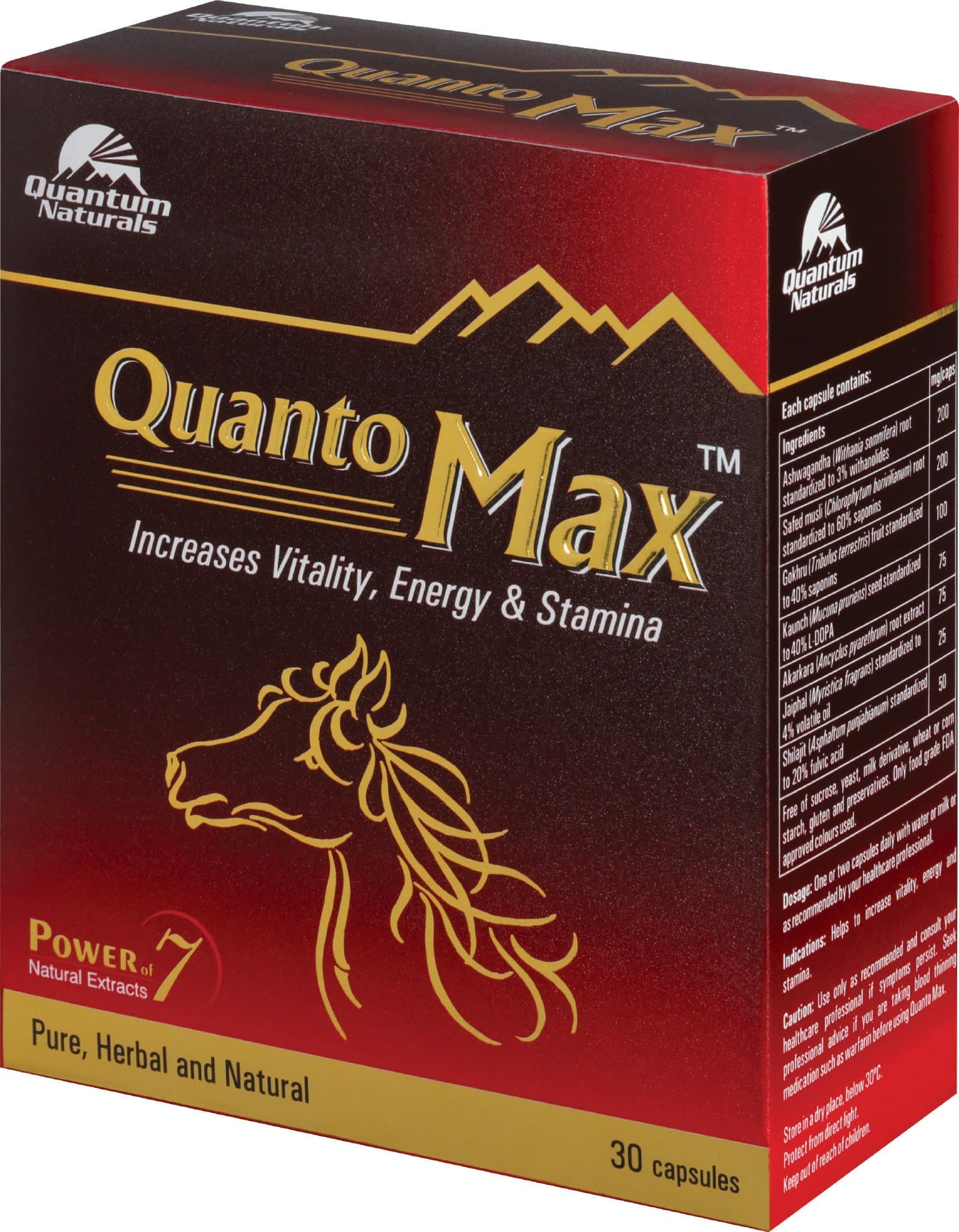Quantum Naturals Quanto Max Capsules - 30 Capsules