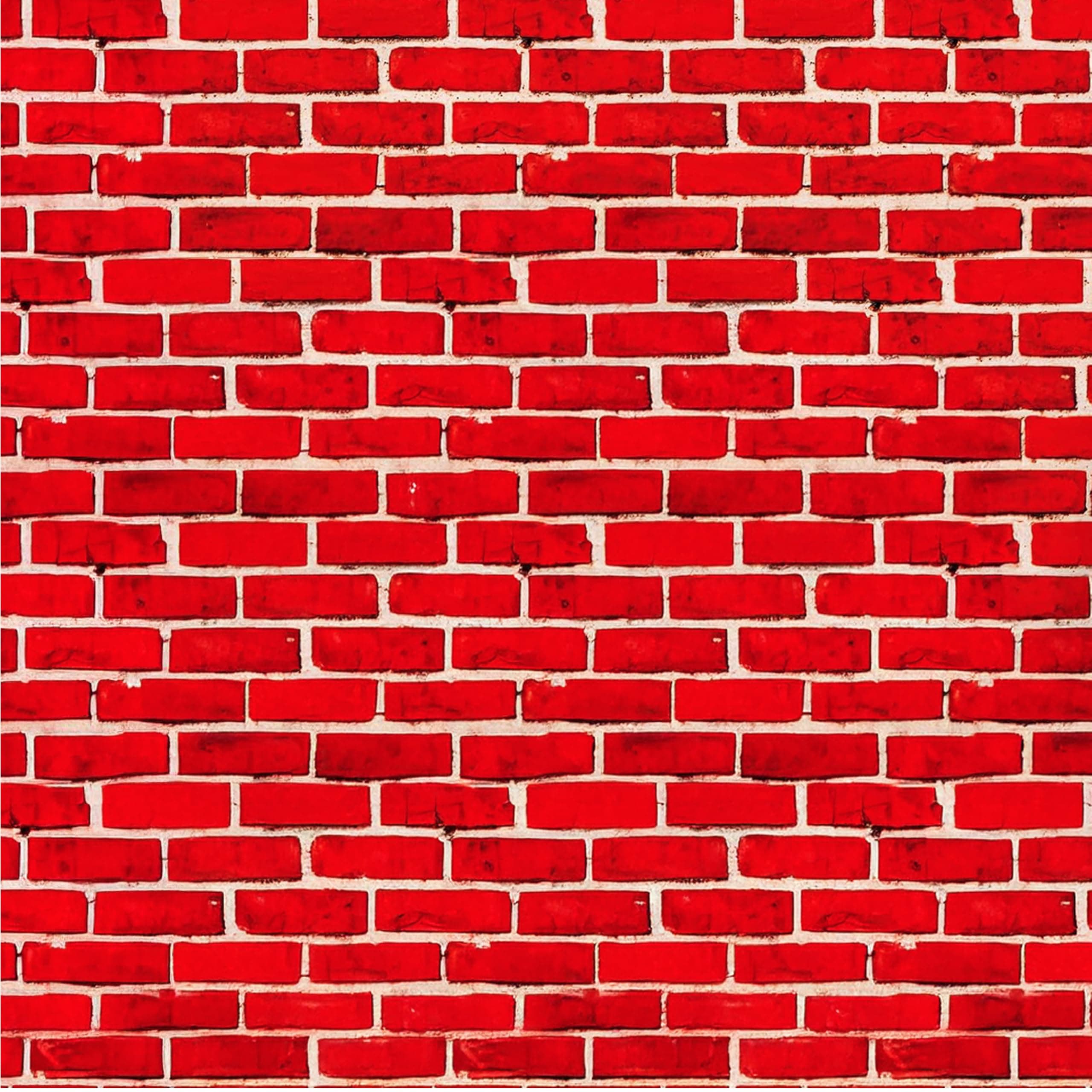 Craftopia Brick Wallpaper for Bedroom| 4' x 20' | Wall Backdrop for Decoration, Kids Birthday and More
