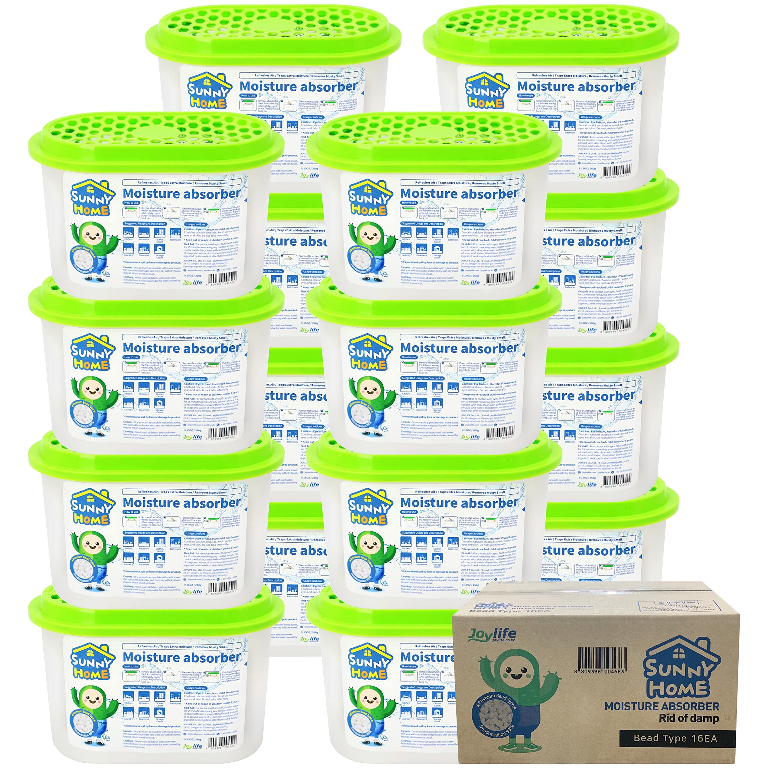 SUNNY HOME Moisture Absorber (16 Pack)
