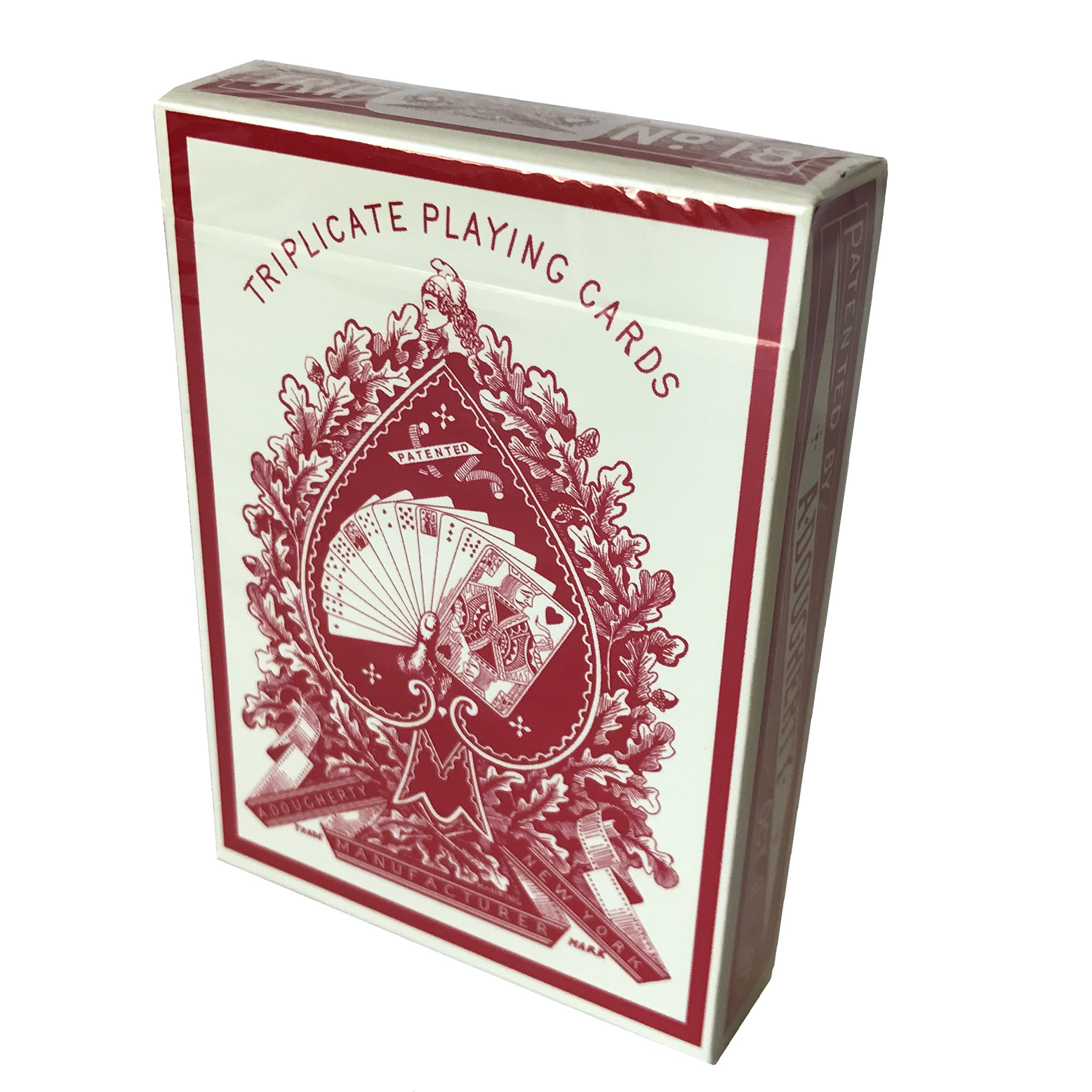 No.18 Triplicate Dragon Back Playing Card Restoration, Red