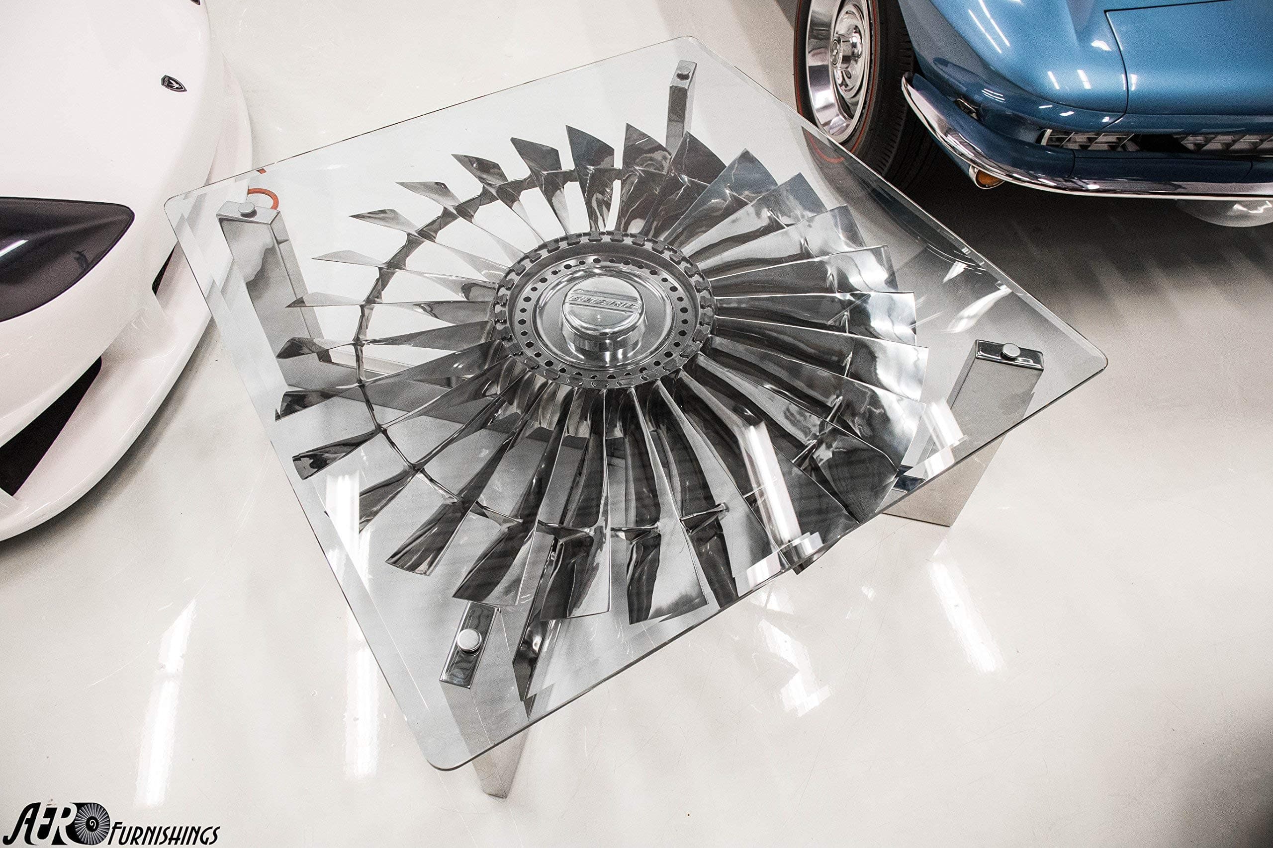 Boeing 737 Jet Engine Coffee Table Pratt & Whitney JT8D.