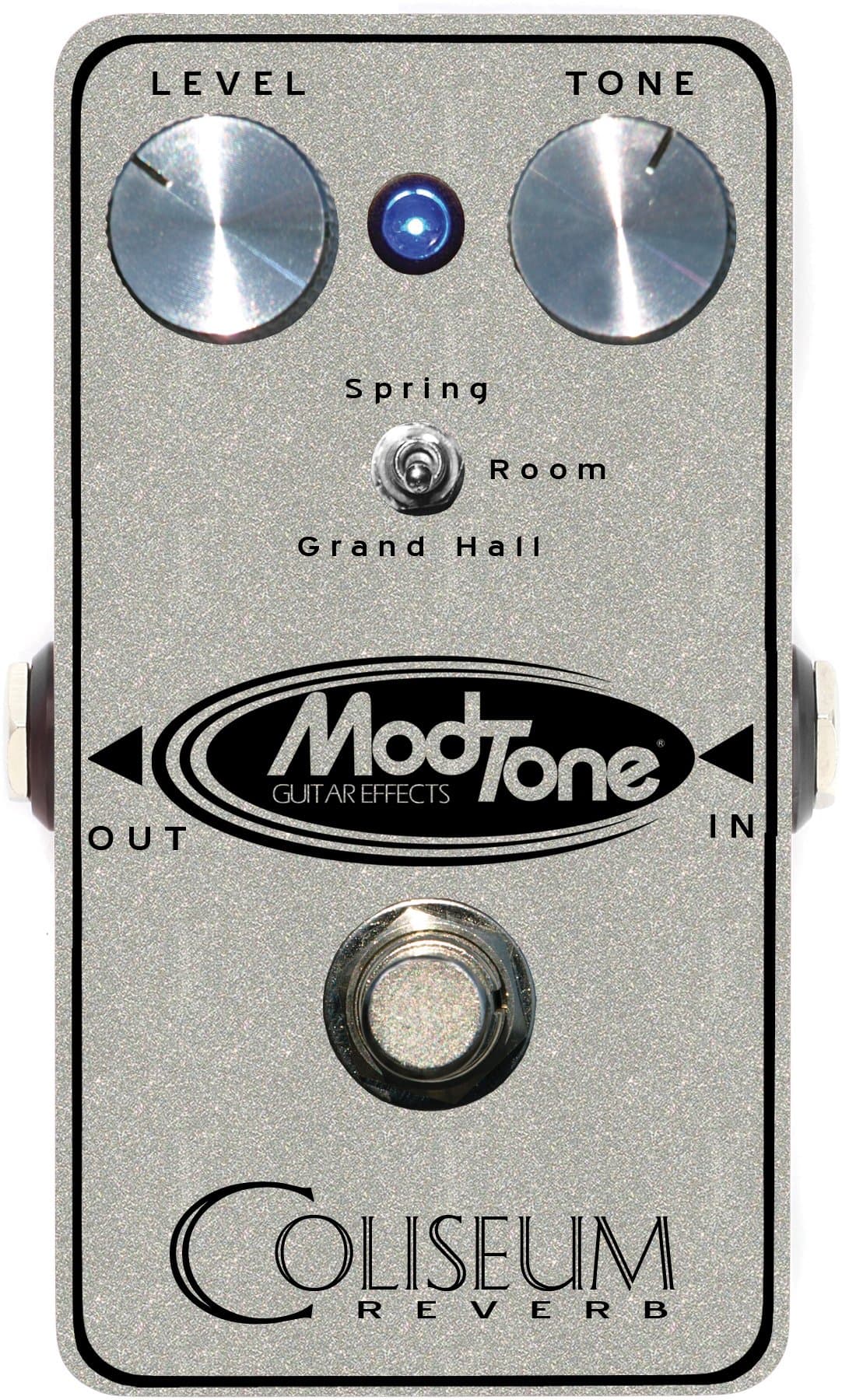 ModTone Guitar Effects MT-CRV Mod Tone Silver Sparkle Coliseum Reverb Pedal