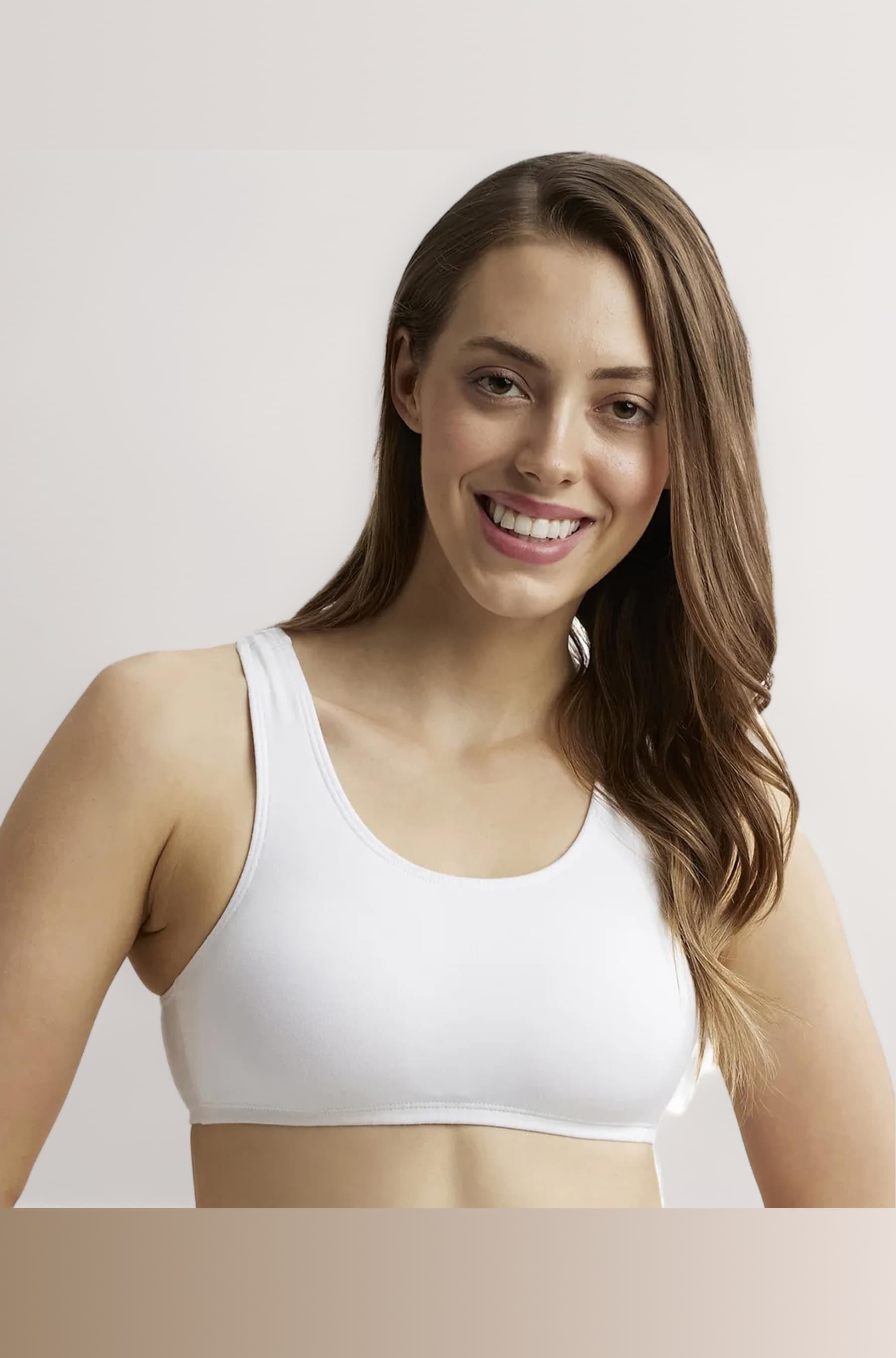 1582 Women's Super Combed Cotton Elastane Stretch Slip On Crop Top with Stay Fresh Treatment