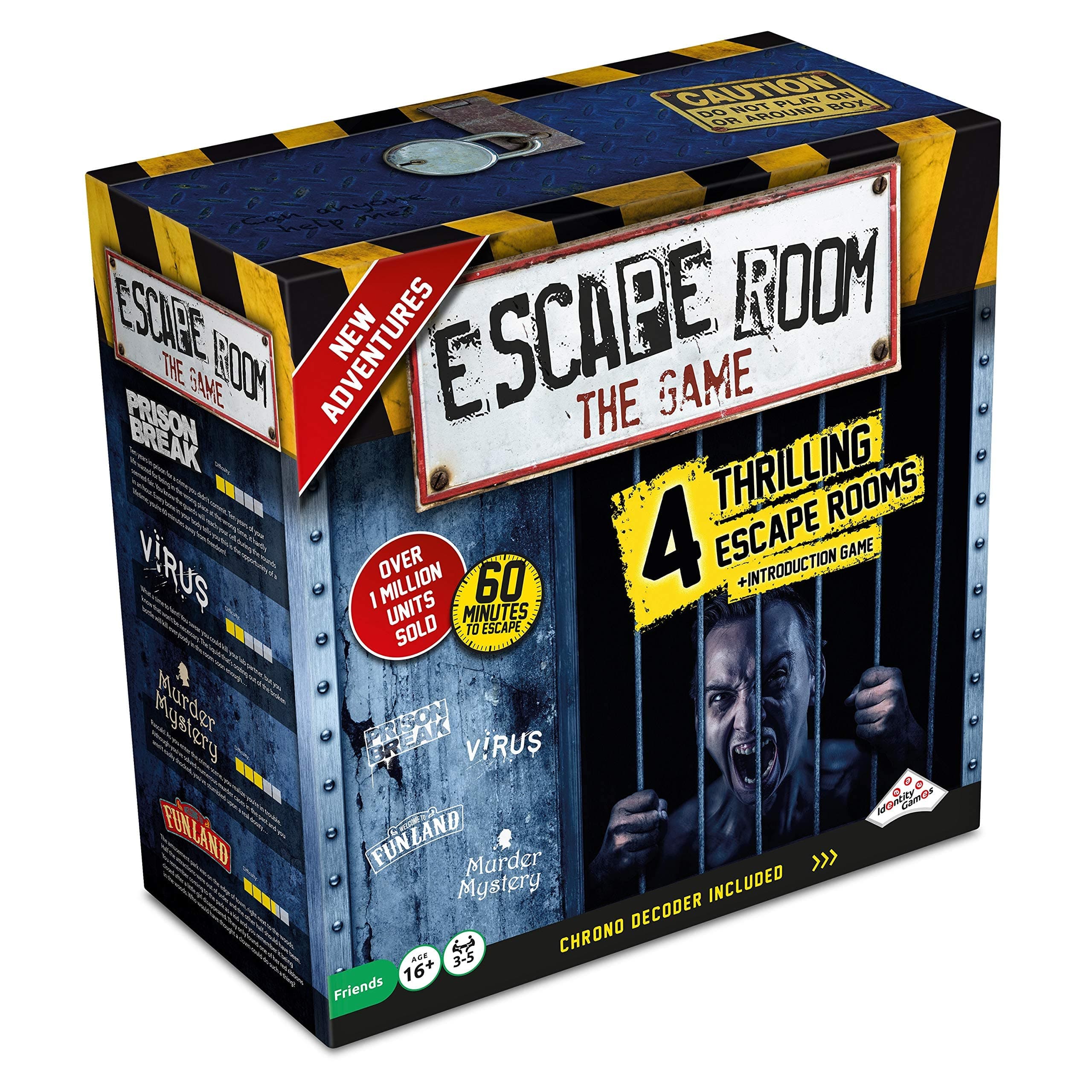 Escape Room The Game, Version 2 - with 4 Thrilling Escape Rooms | Solve The Mystery Board Game for Adults and Teens