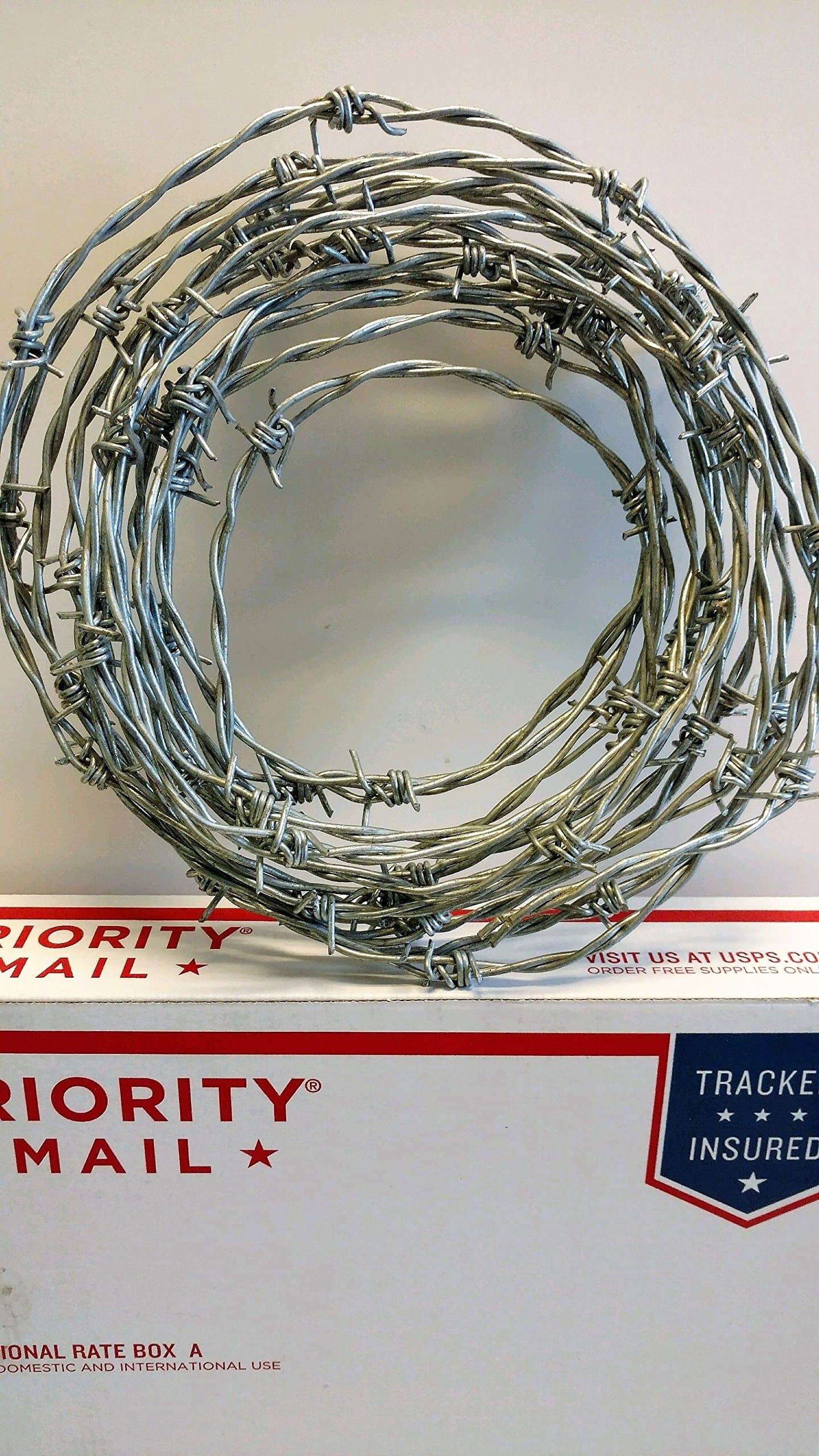Barbed Wire - 12-1/2 Gauge Class III 25' Mini Coil - Military - DOT - Industrial Spec