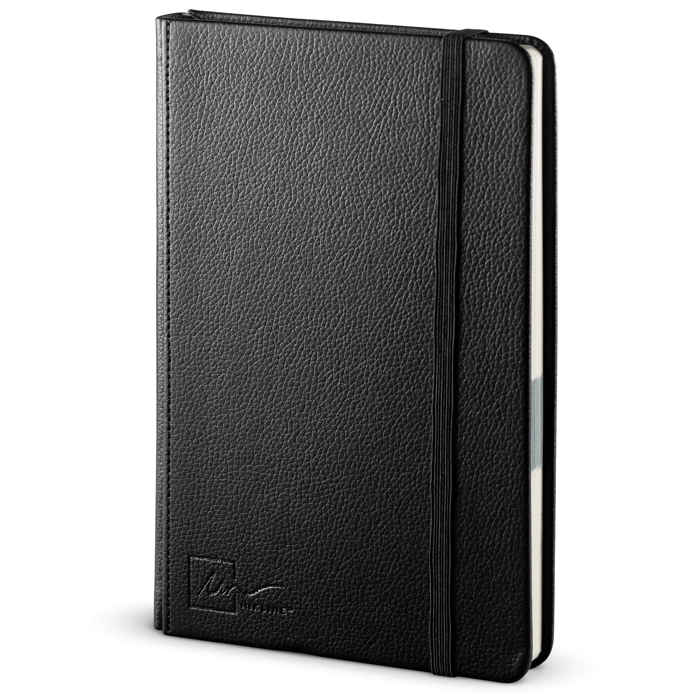 Inkline Premium Non Dated PU Leather Planner UnDated Time Management-Focus-Goals-Tasks with Work and Life Balance Lay FlatBounded Hardcover 3 Months 13 Weeks 90 Days A5 Black (60720)