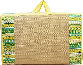 Home Tex Life Kora Grass Cushion Sleep Healthy, Easy Portable and Folding Mat