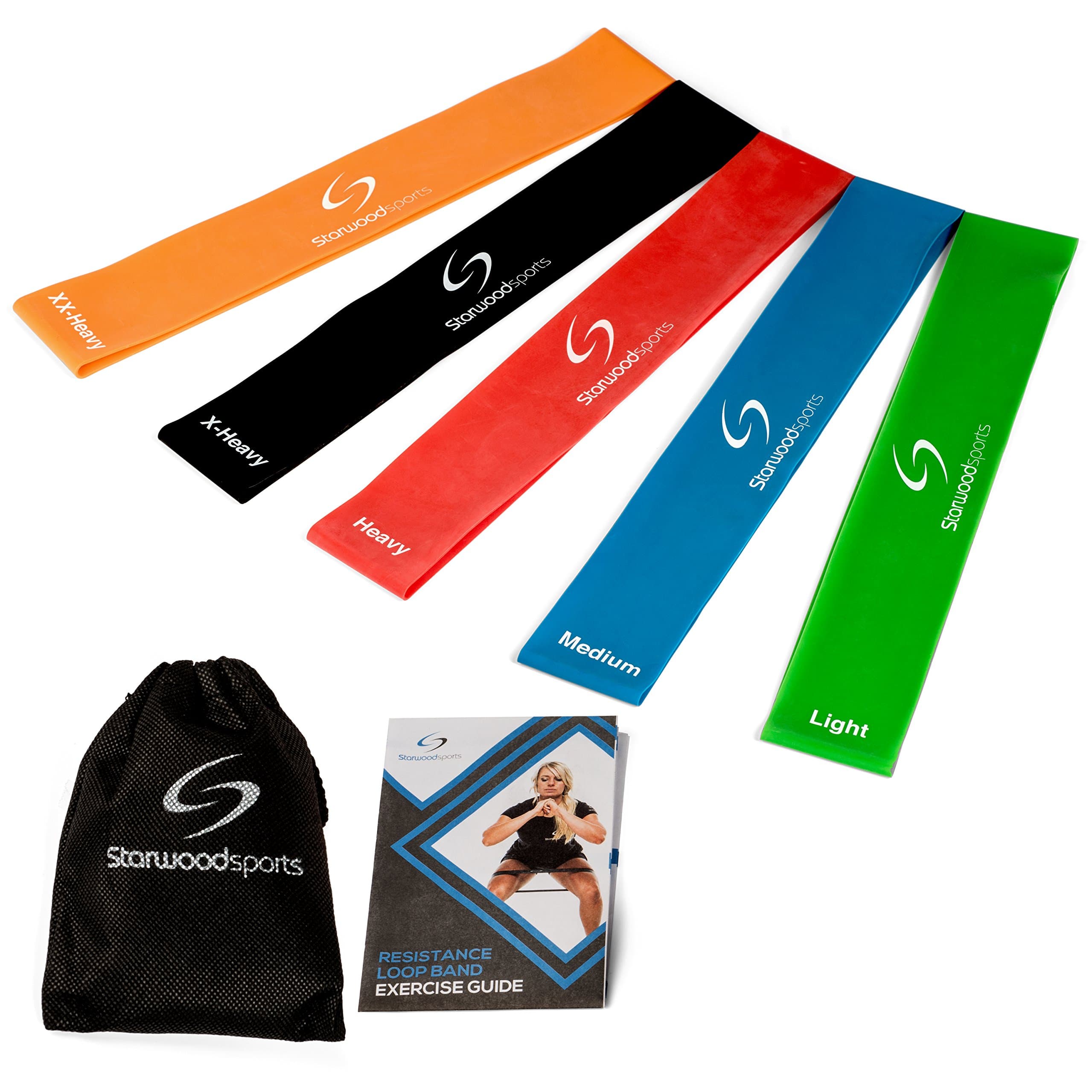 Starwood Sports Exercise Resistance Loop Bands Set