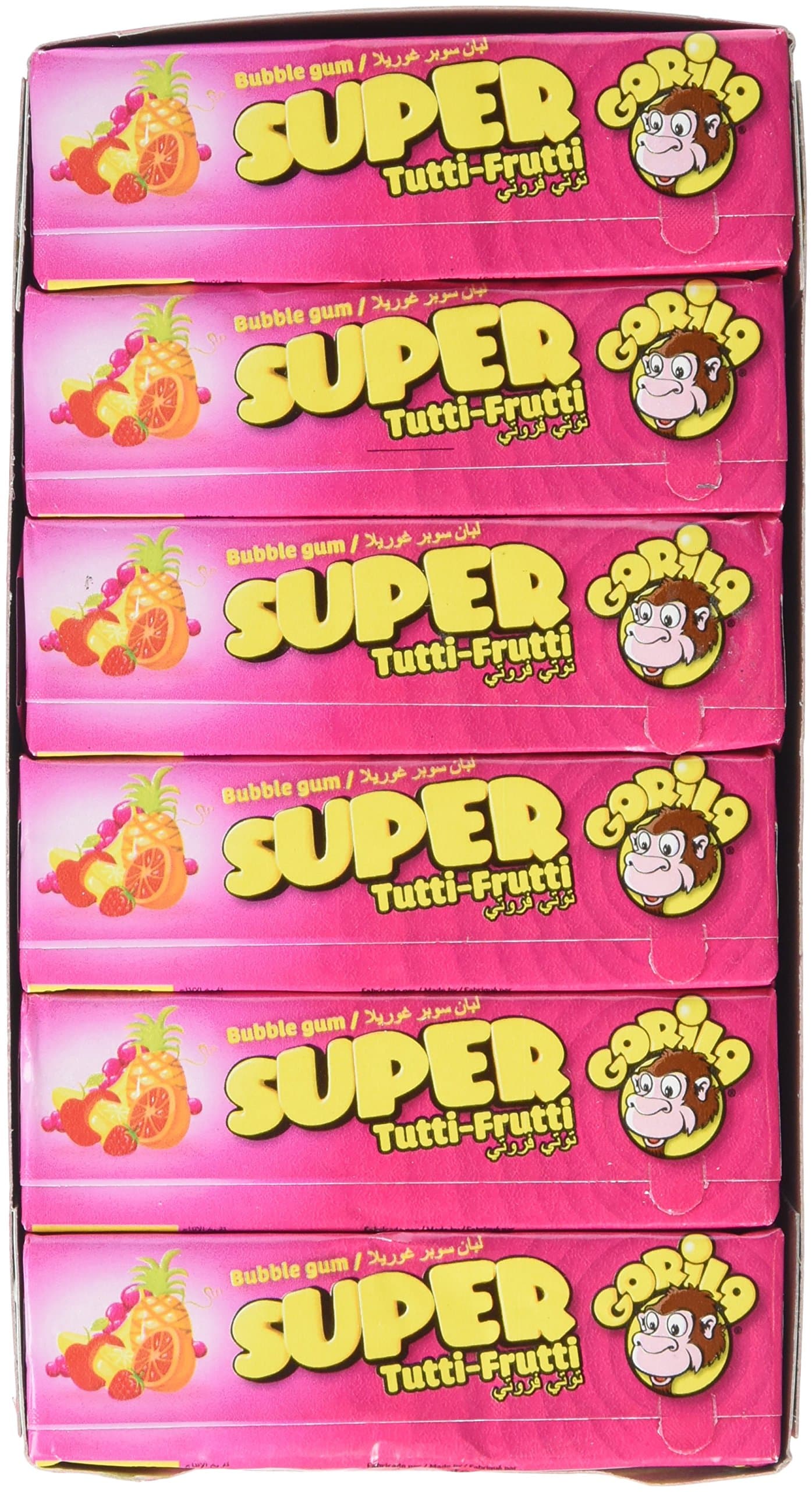 Lusiteca Super Gorila Frutti Bubble Gum in Display Pack