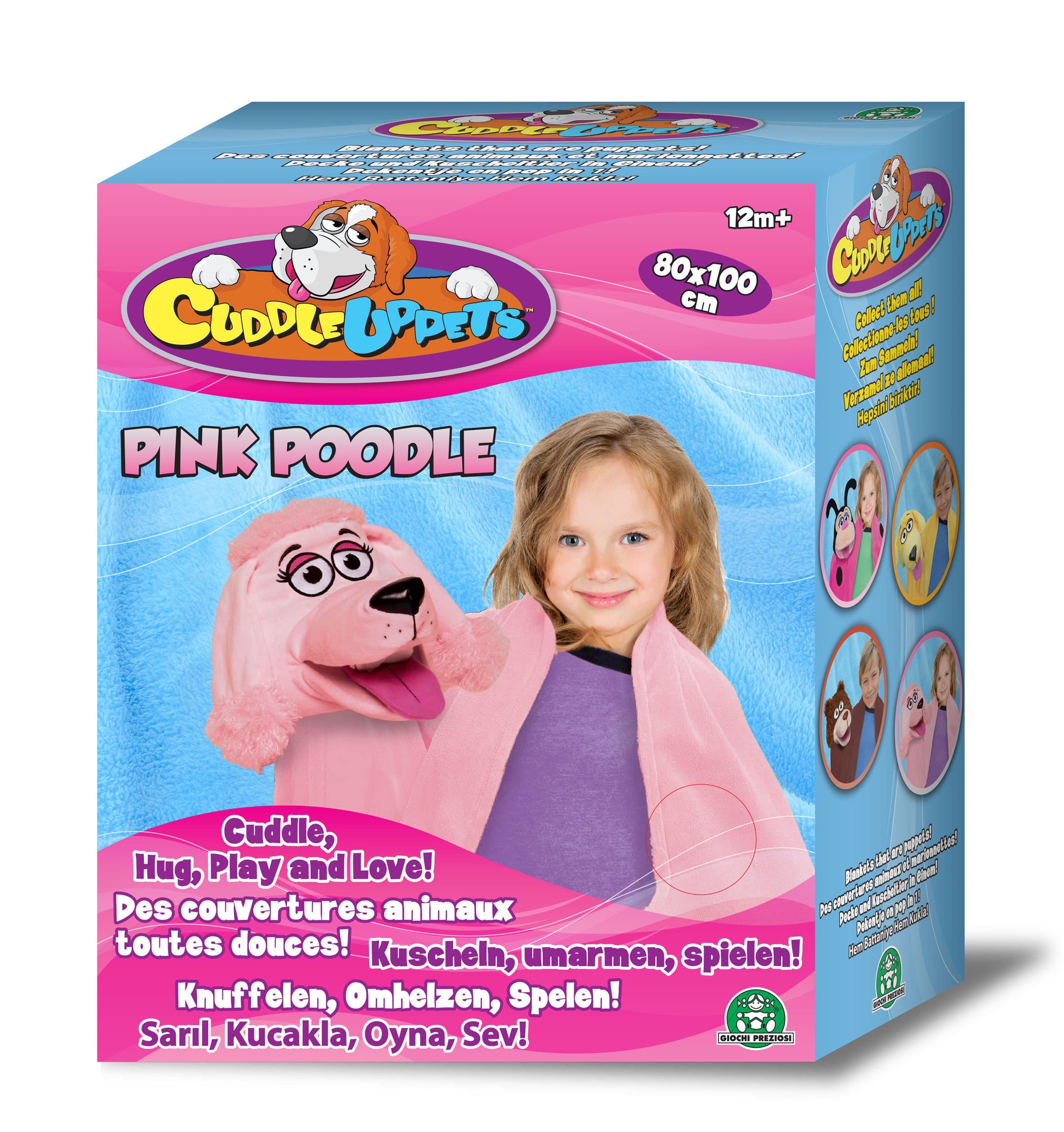 CuddleUpPets - Caniche Rose - Marionnette-Couverture 71x99cm (Import Royaume-Uni)