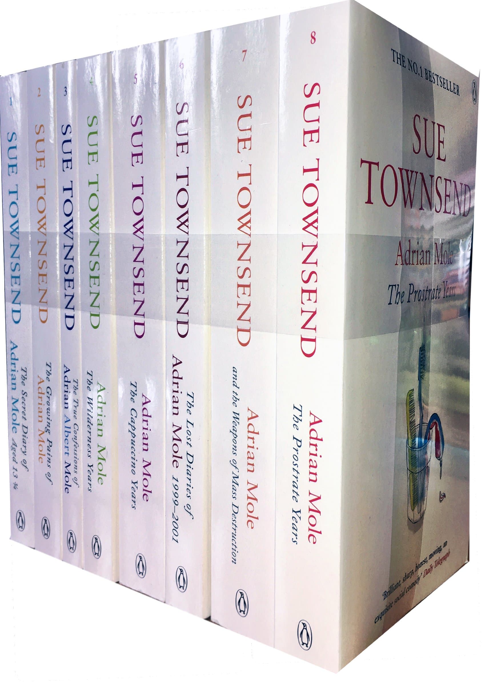 Sue Townsend Adrian Mole 8 Books Collection set pack Paperback – 1 Jan. 2018