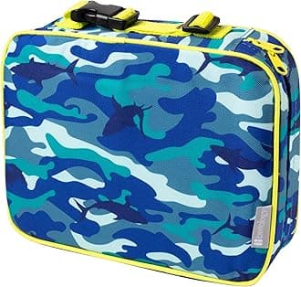 Bentology Insulated Lunch Box Sleeve - Securely Cover Your Bento Box - Shark Camouflage Design