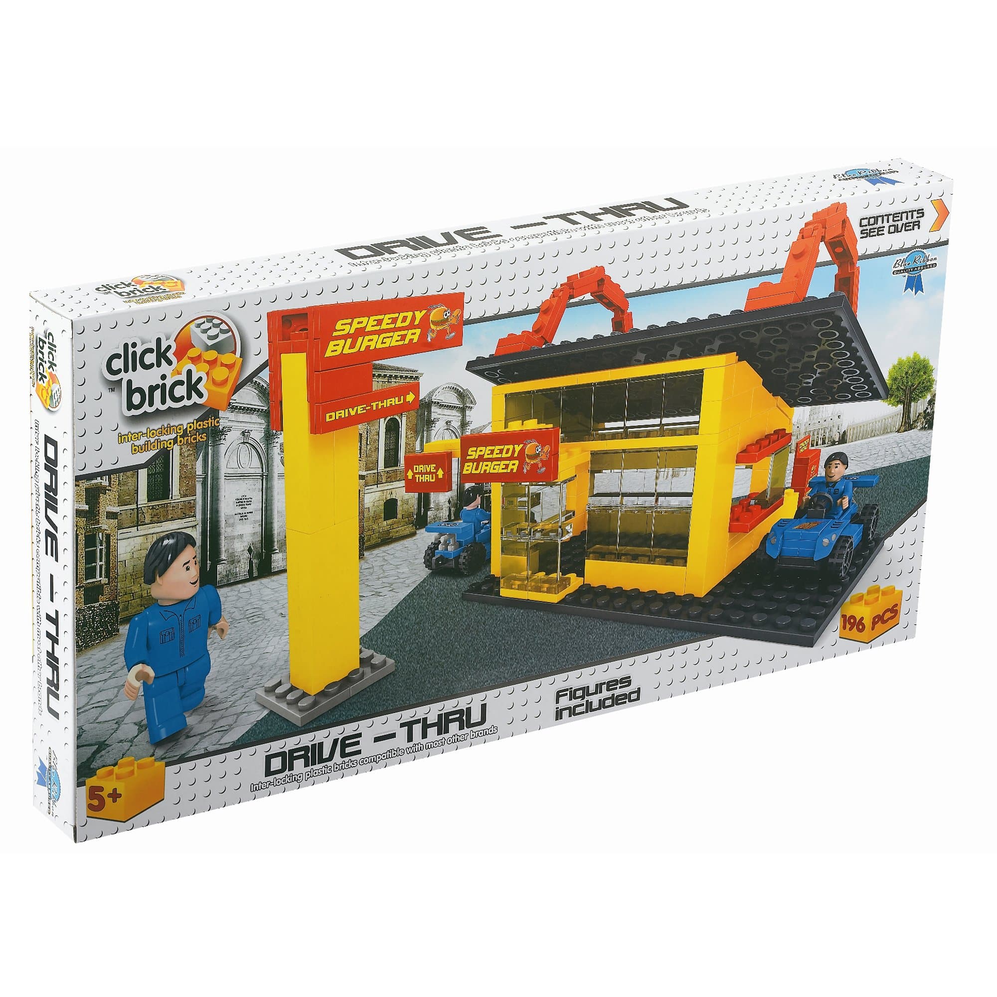 Click Bricks Drive Thru Set (194-Piece)