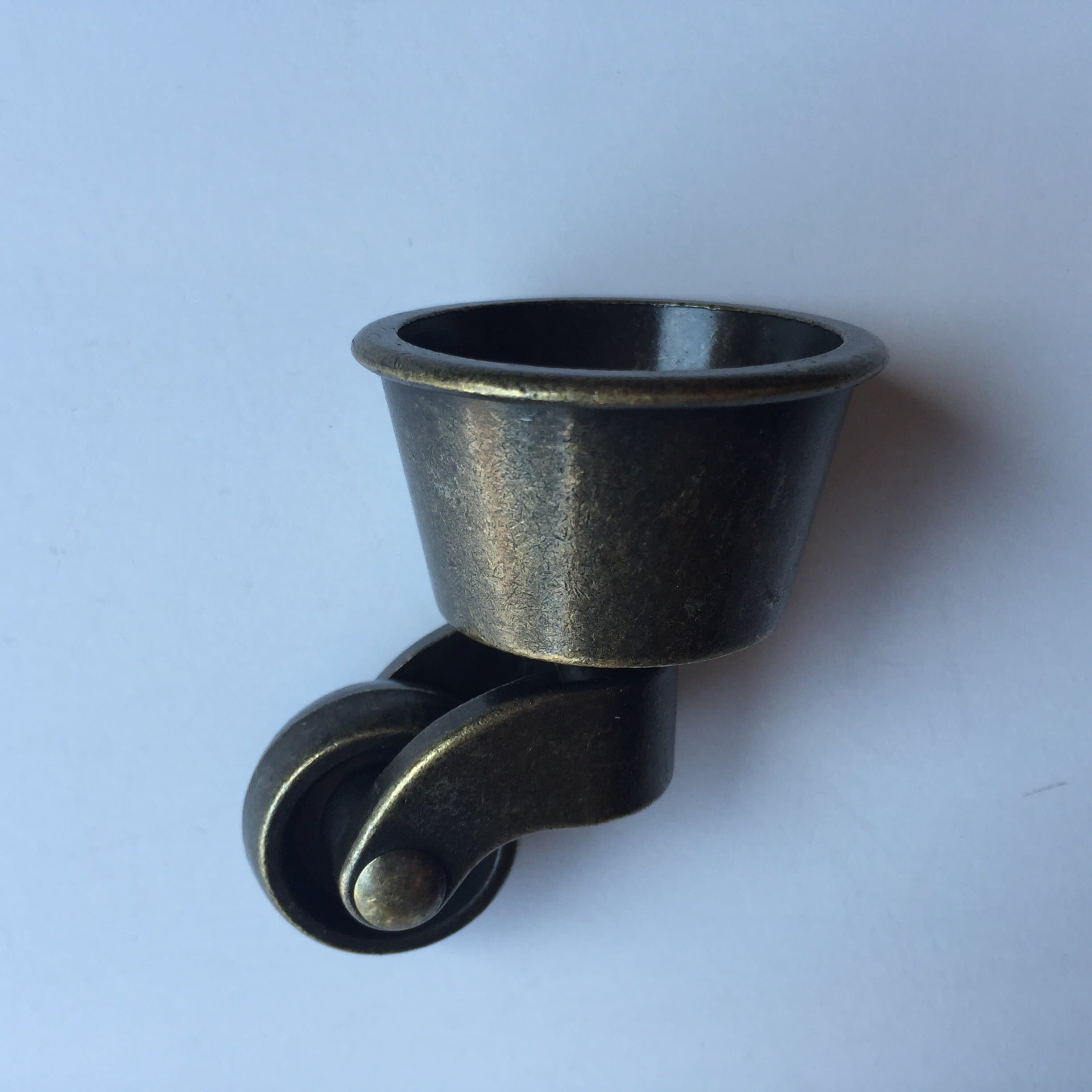 Solid Brass Round Cup Caster (Set of 4)