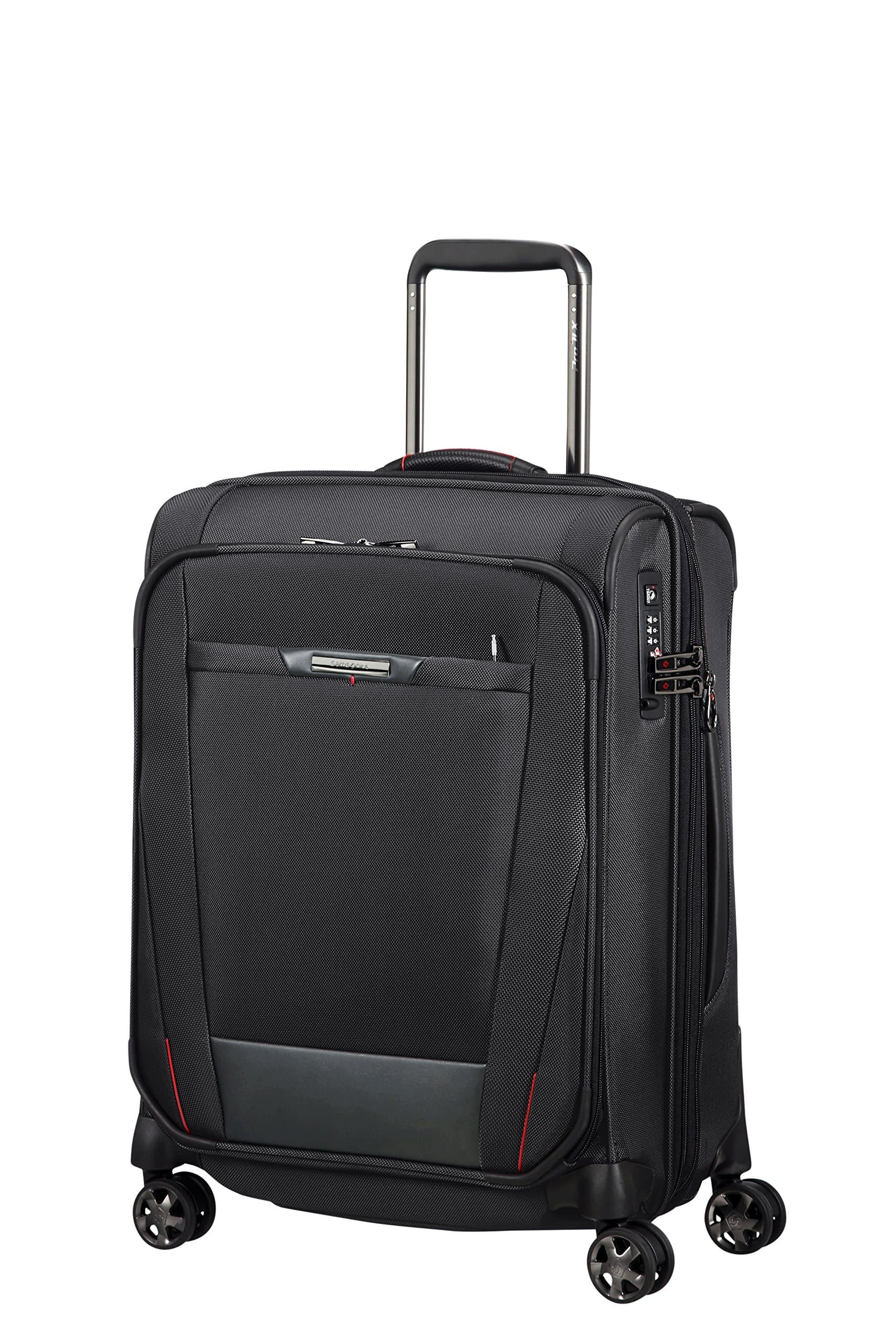 SAMSONITE PRO-DLX 5 - Spinner 55 cm Expandable 40.5/51.5 L 3.2 KG Hand Luggage, 51.5 liters, Black