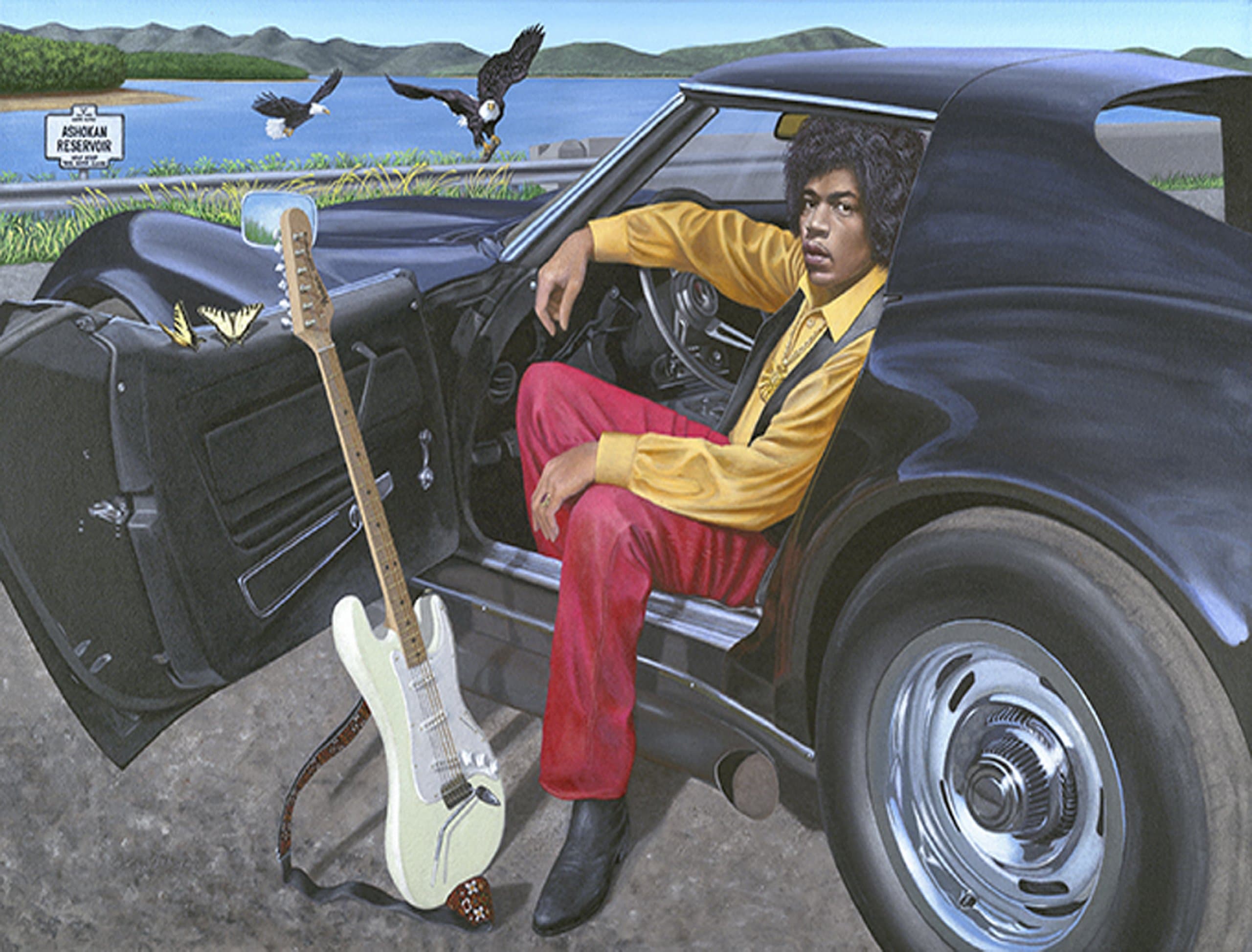 Jimi Hendrix and His 1969 Corvette Stingray