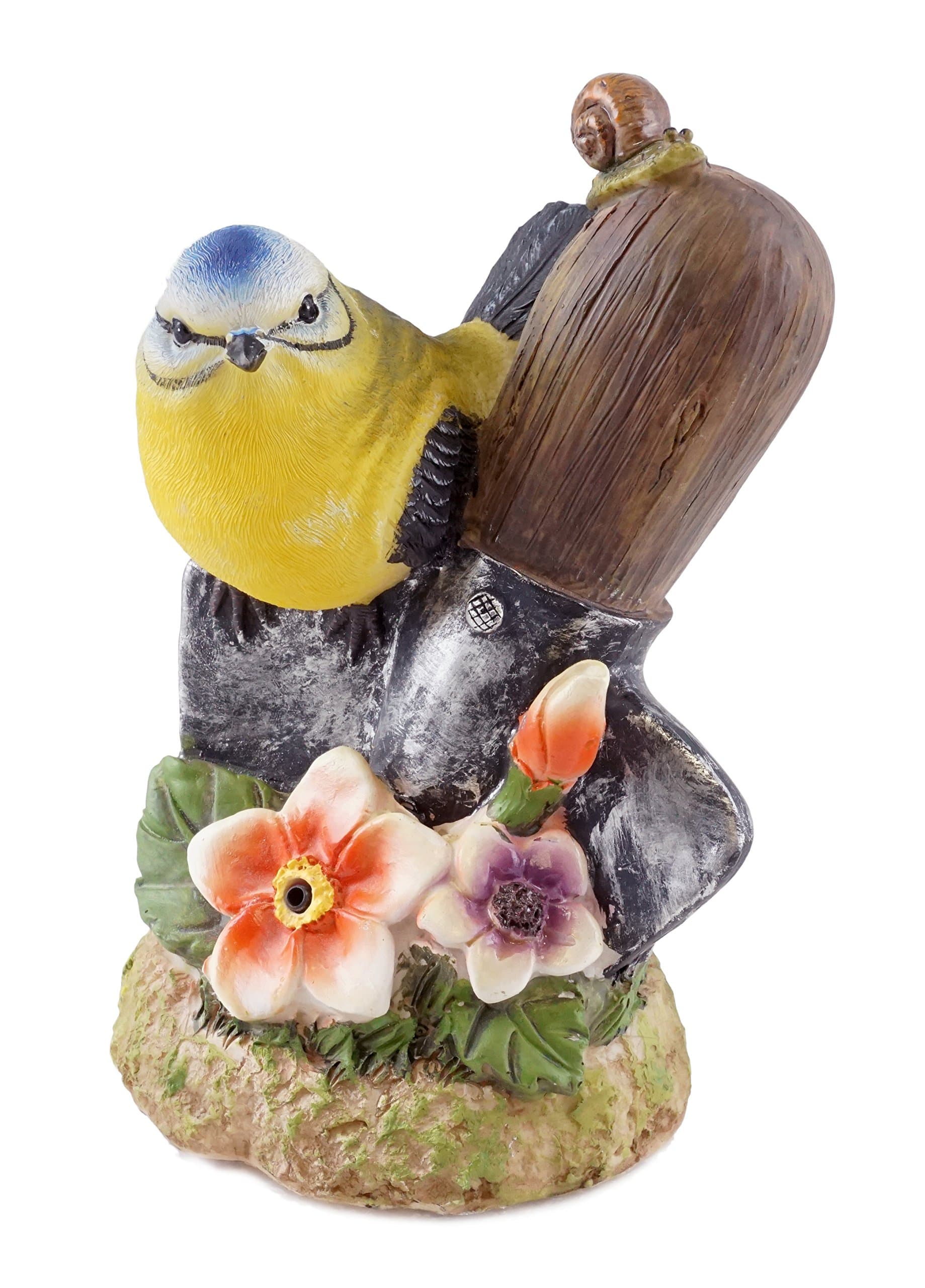 Singing Song Bird with Sensor Figurine - Yellow