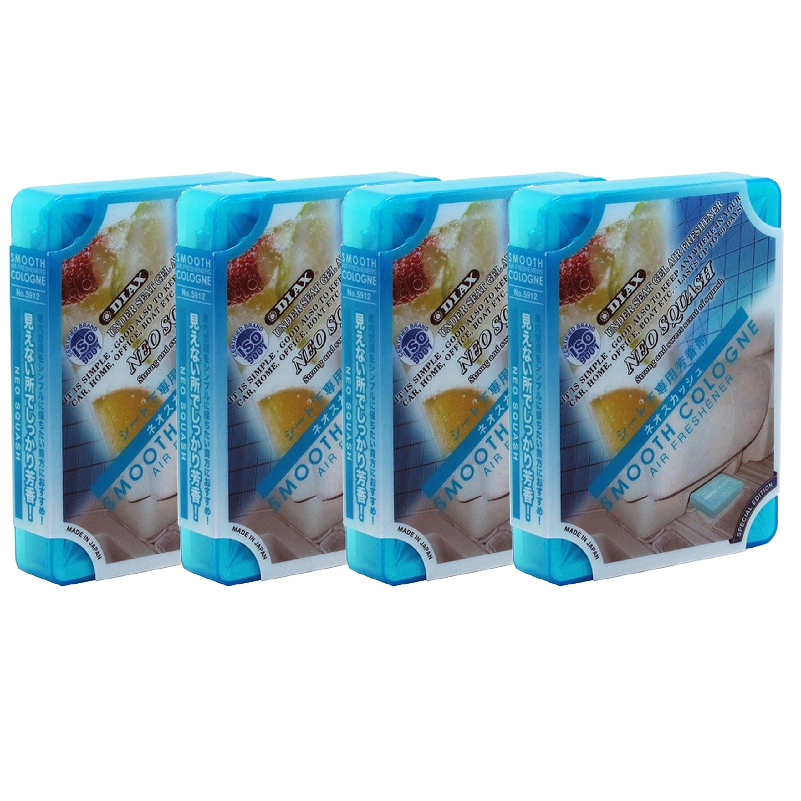 4-PACK Home/Office/Car/Auto Smooth Cologne Neo Squash Scent Air Freshener JDM Genuine Diax Japan