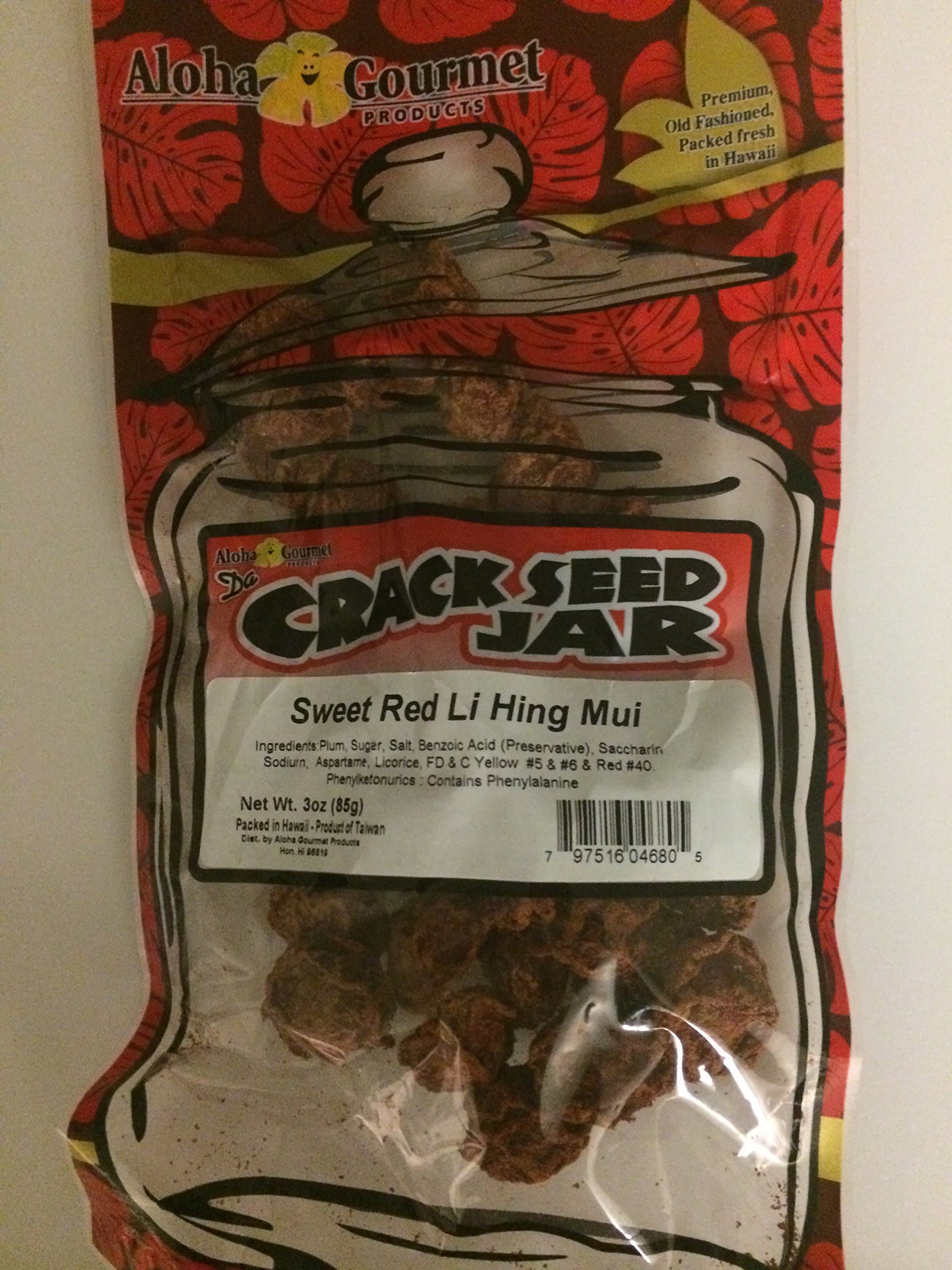 Crack Seed Jar Sweet Red Li Hing Mui