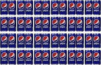 Pepsi Cola Soda 7.5oz Mini Cans 3/8 Packs (24 Cans)