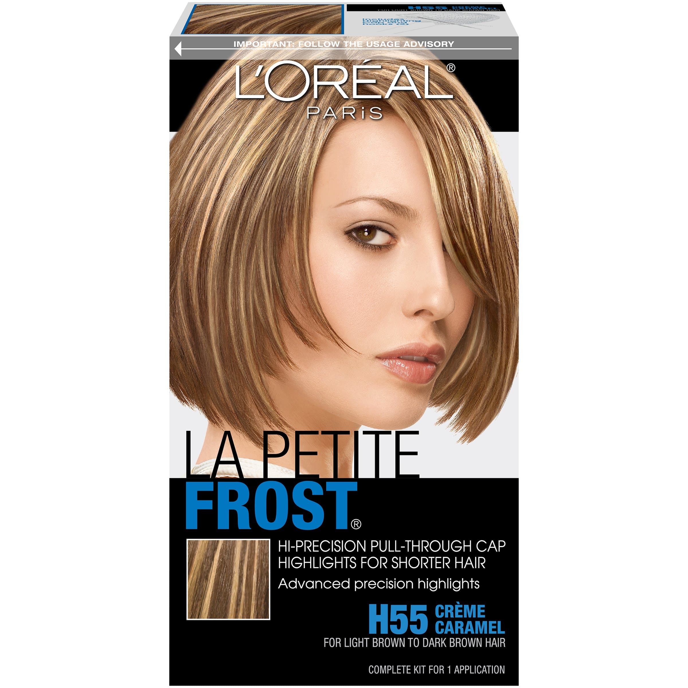 L’Oréal Paris L'Oreal Le Petite Frost Pull-Through Cap Highlights For Short Hair, H55 Creme Caramel