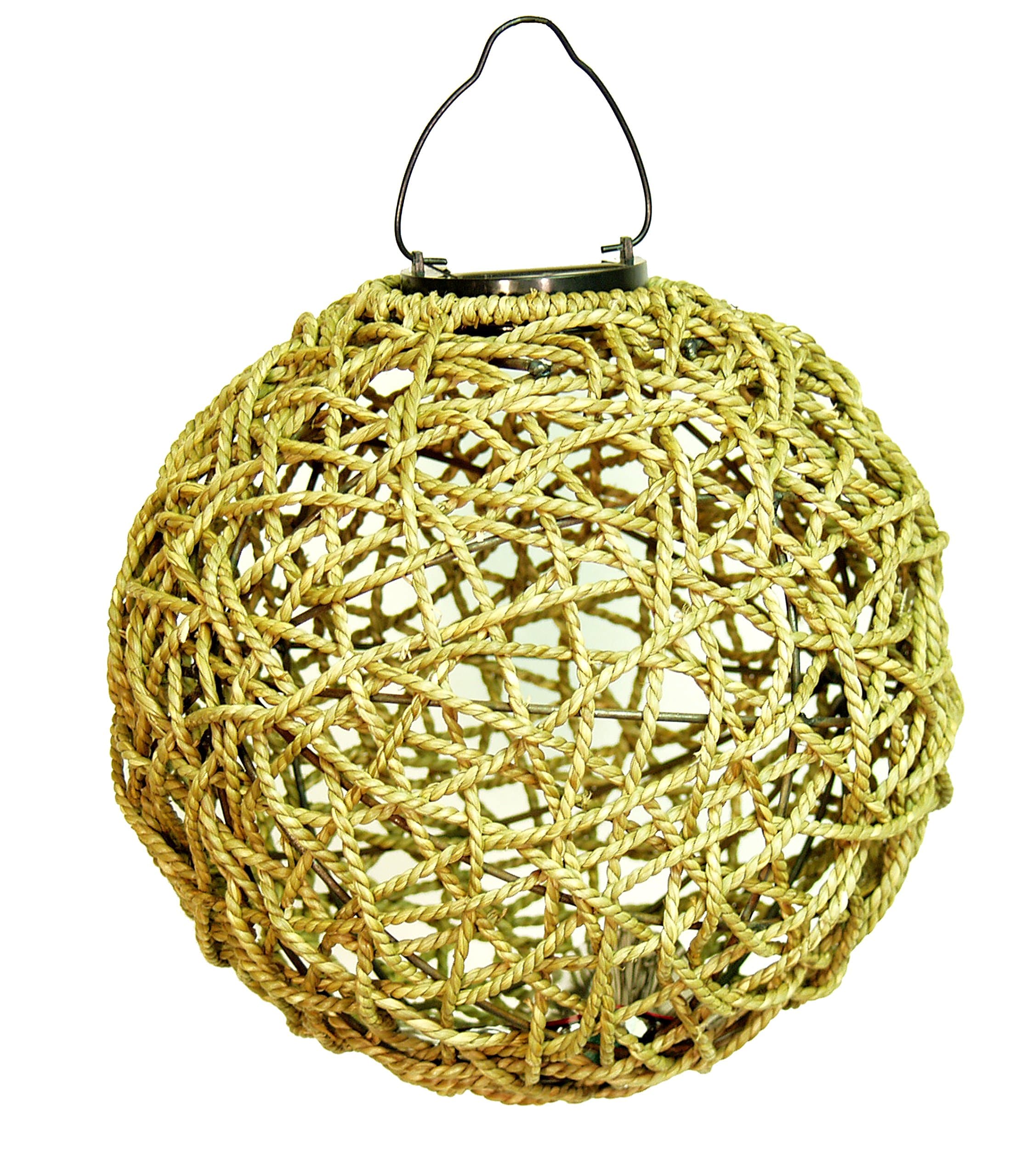 Echo Valley4581 Seagrass Solar Lantern, Gold