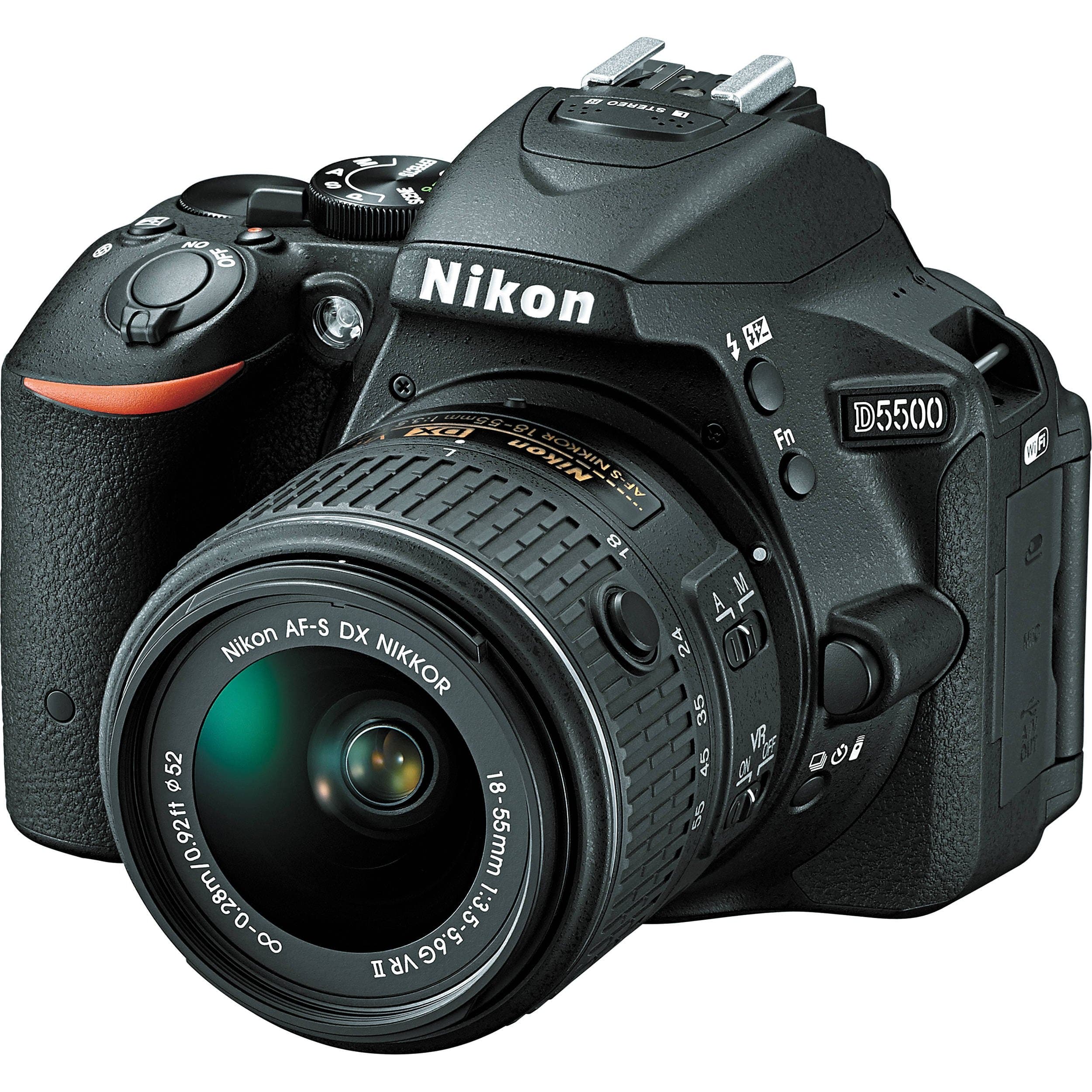 D5500 DX-format Digital SLR w/ 18-55mm VR II Kit (Black)