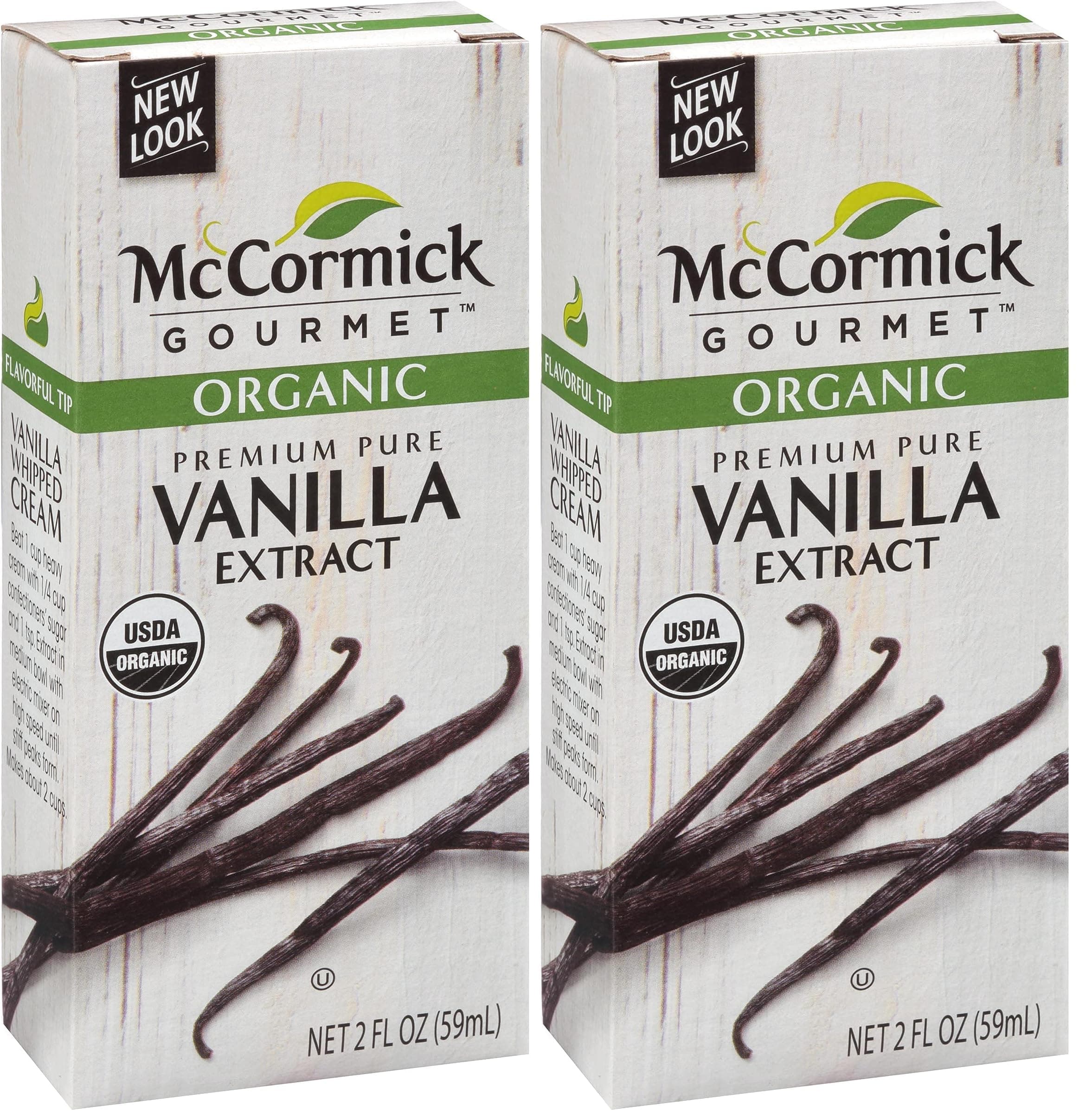 Organic Premium Pure Vanilla Extract, 2 fl oz (Pack of 2)