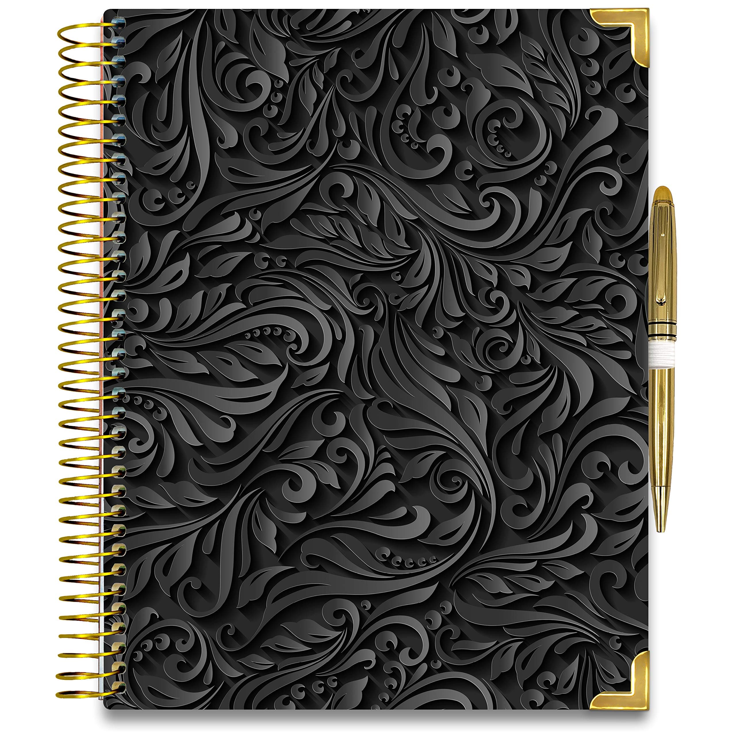 Tools4Wisdom Planner 2019-2020 Academic Year - 8.5 x 11 Hardcover - Floral Elephant Cover