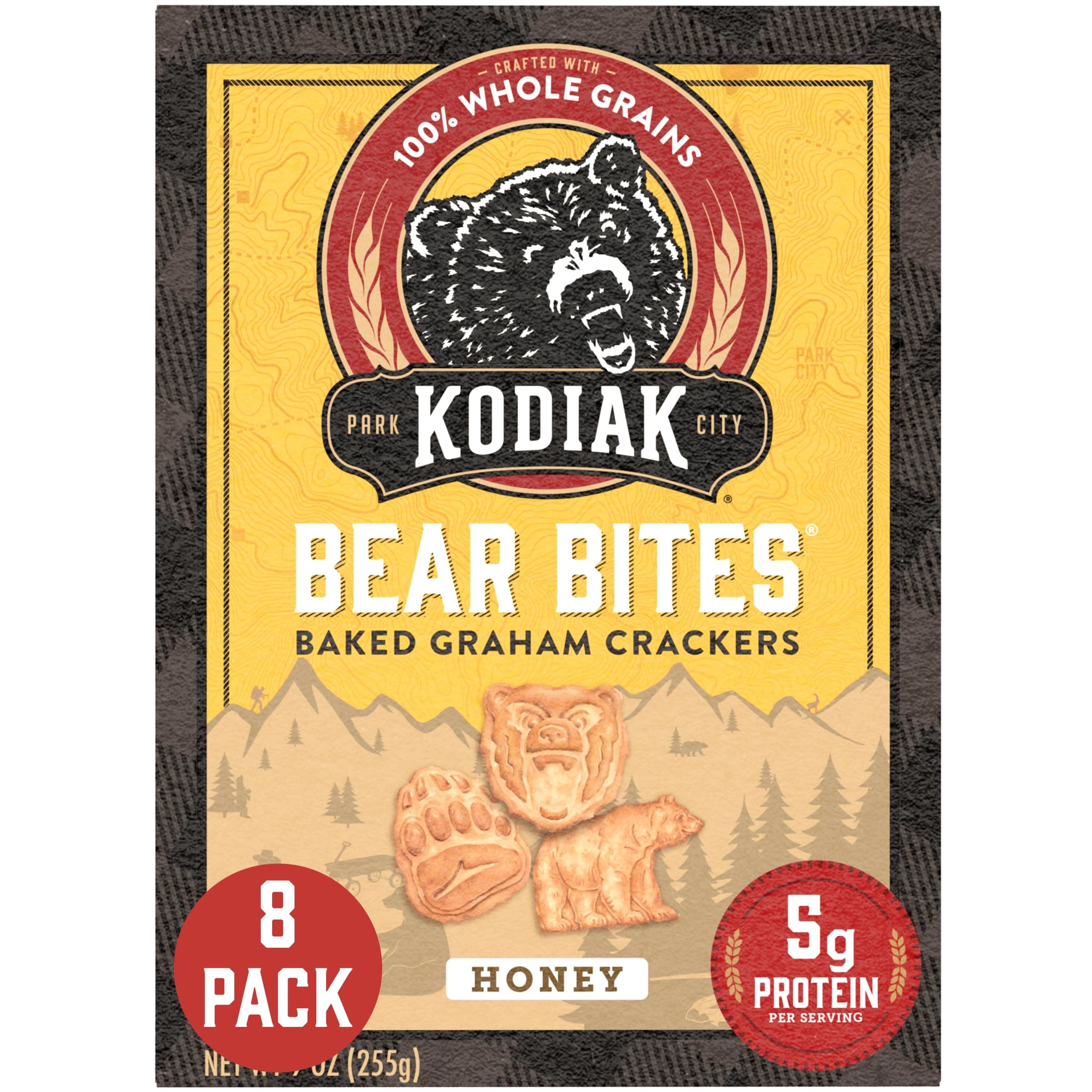 Kodiak Graham Cracker Snacks, Honey, High Protein