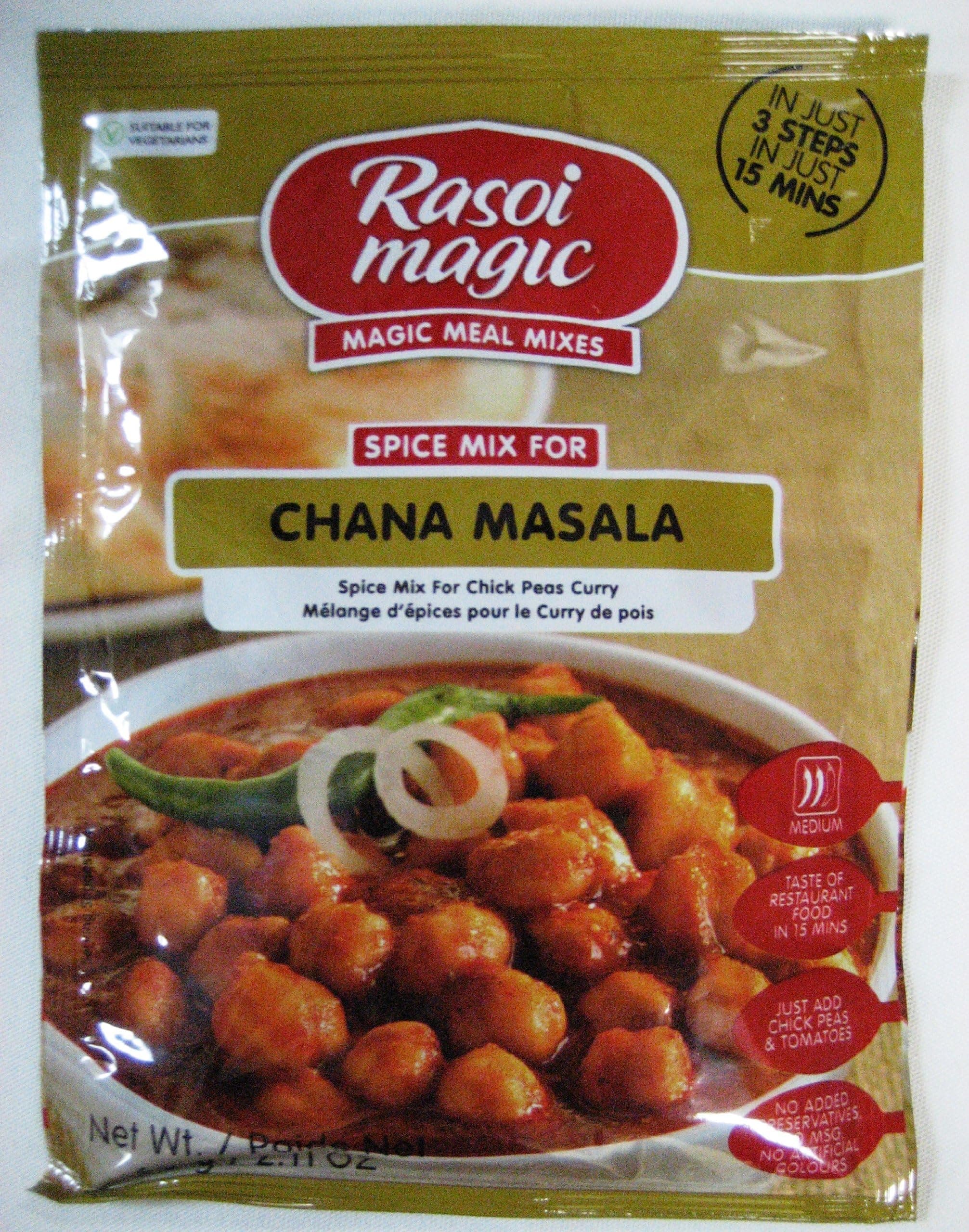 Rasoi Magic Chana Masala Spice Mix 60 Gms (Pack of 2) (Free Packing)