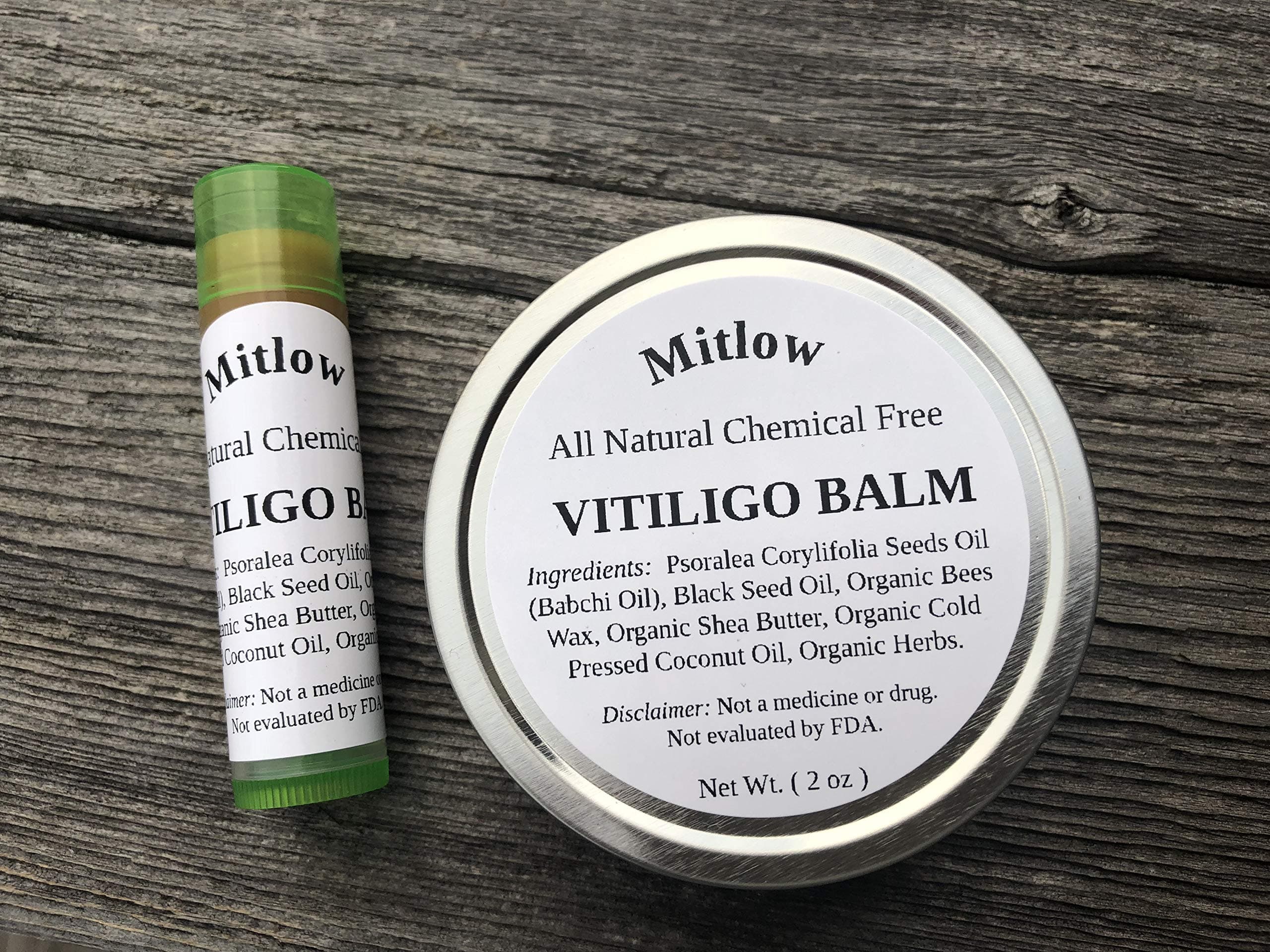 Mitlow Vitiligo Balm - Mitlow Babchi Oil Balm - Natural Vitiligo Leucoderma Treatment for skin pigmentation - Psorela Corylifolia Balm