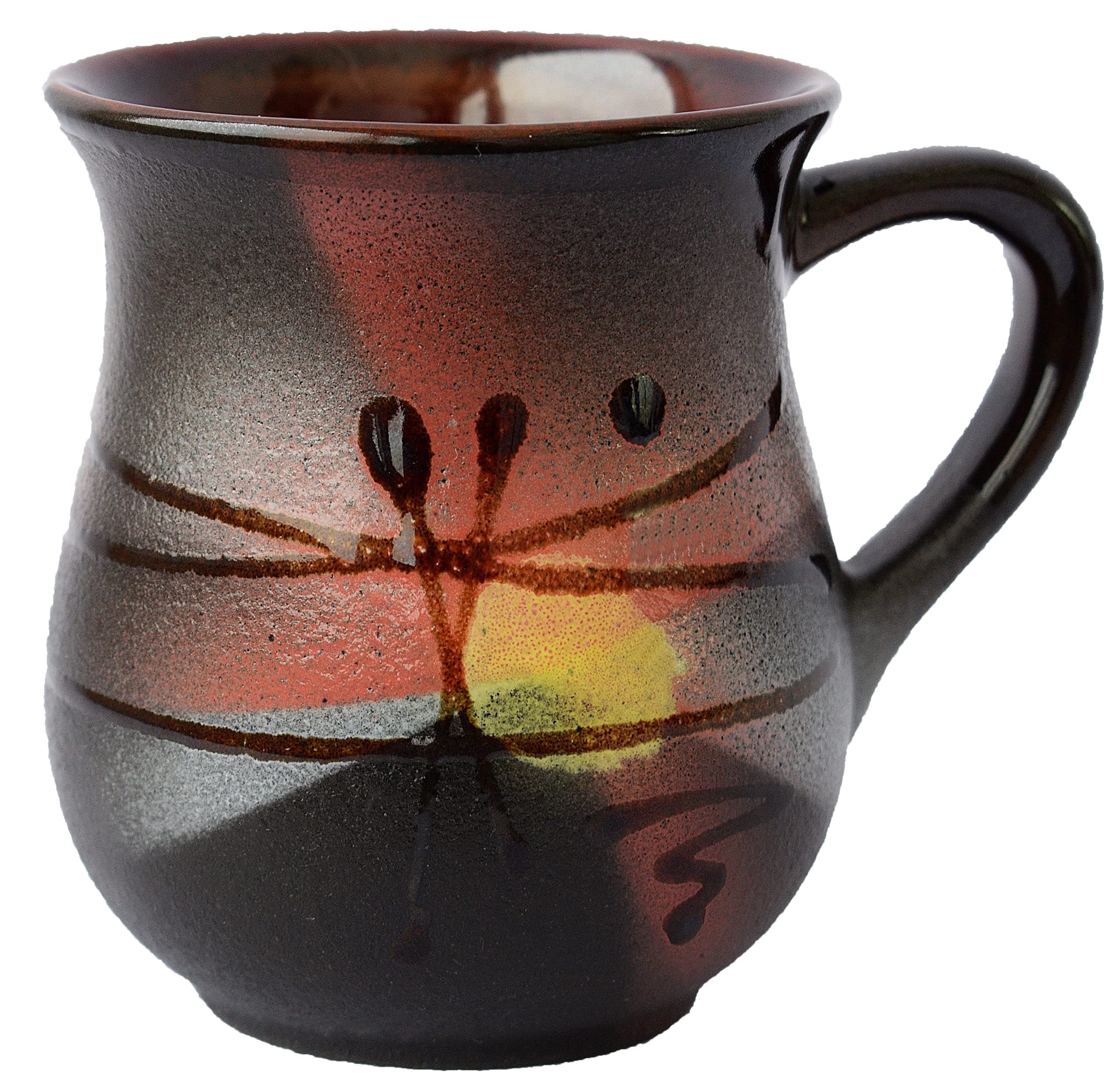 Pottery coffee mug «Sunrise» 10 fl oz