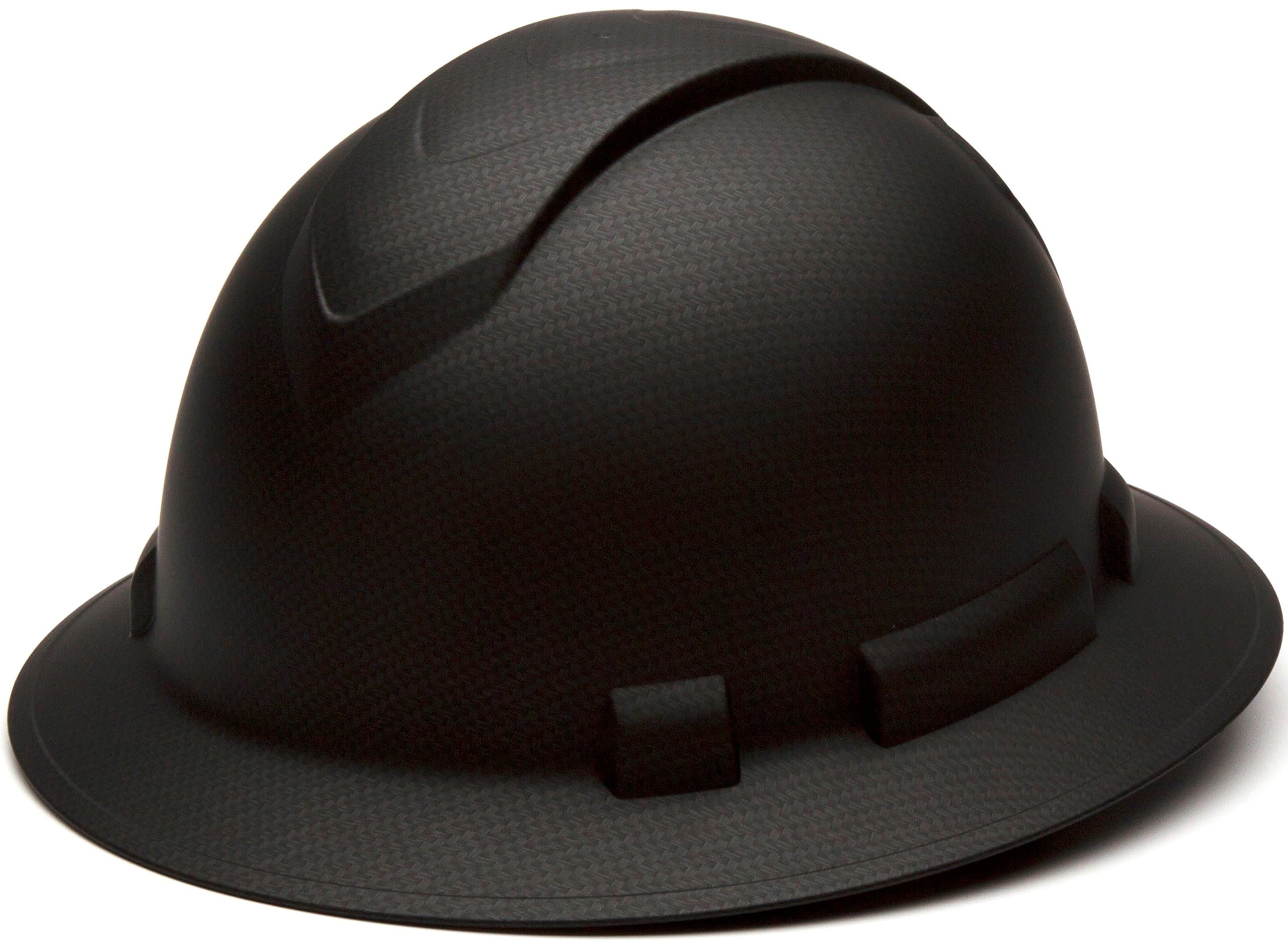 Gray : Pyramex Ridgeline Full Brim Graphite Pattern Hard Hat, Black