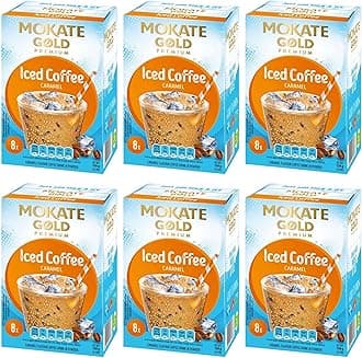 Mokate Gold Premium iced coffee Caramel 6 boxes x 8 sachets total 48