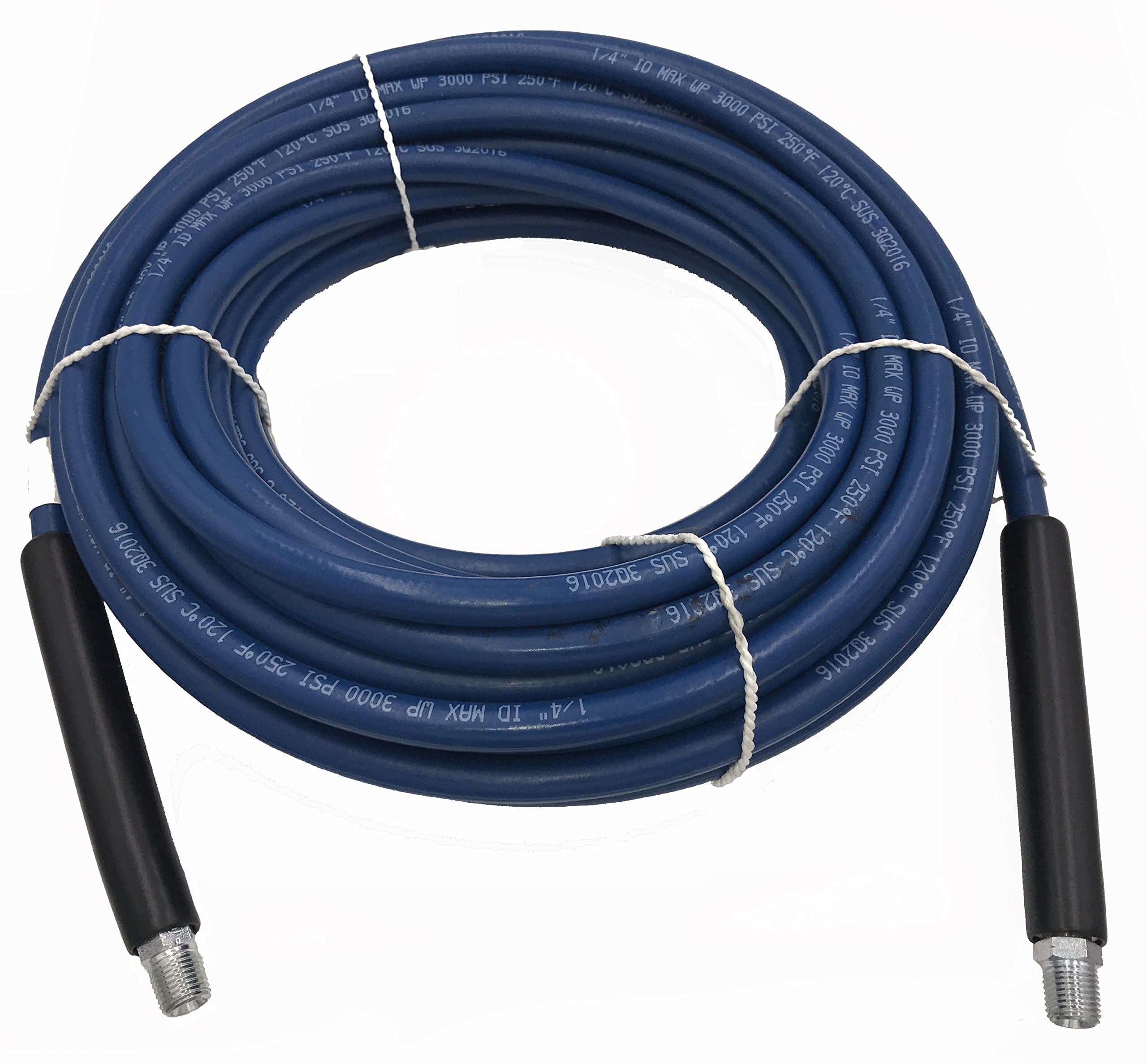 1/4" x 50' Blue Carpet Cleaning Solution Hose 3,000 PSI