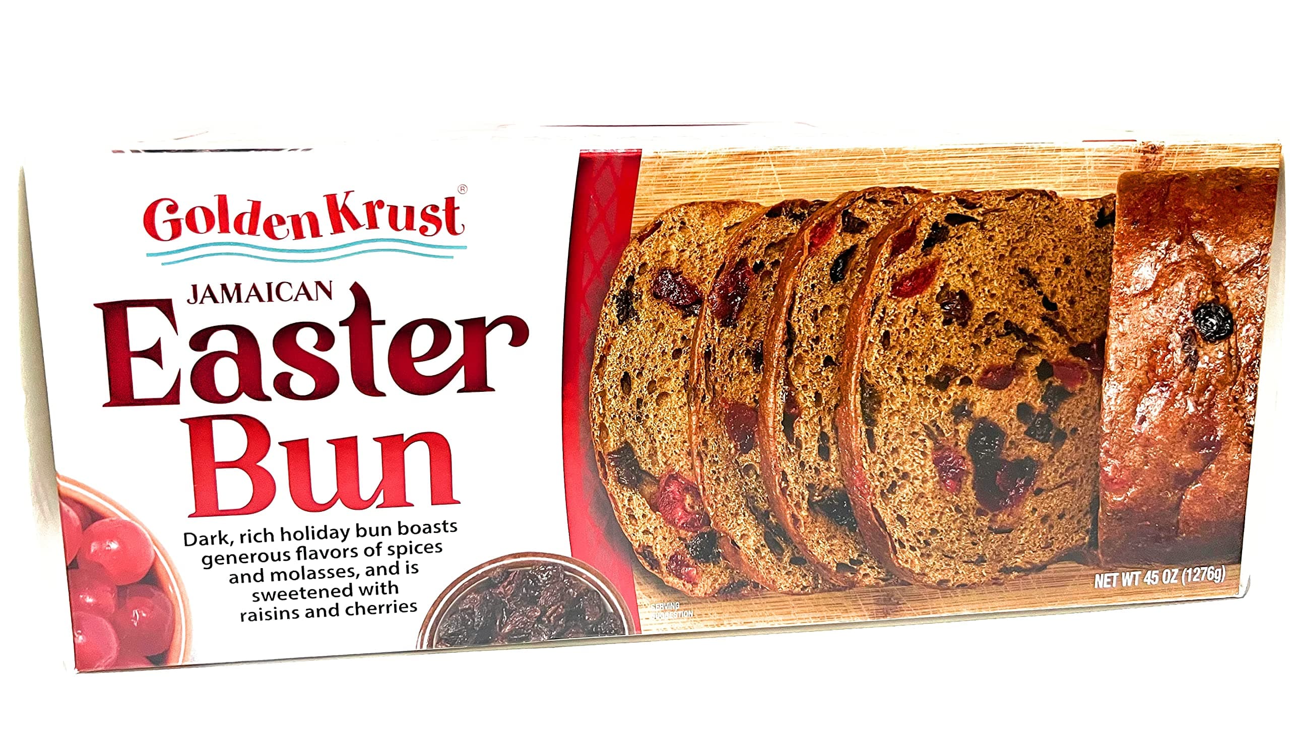 Golden Krust Fruity Easter Bun 4lb (48 Oz) (Best Tasting, Juiciest Easter Bun Ever!!!!)