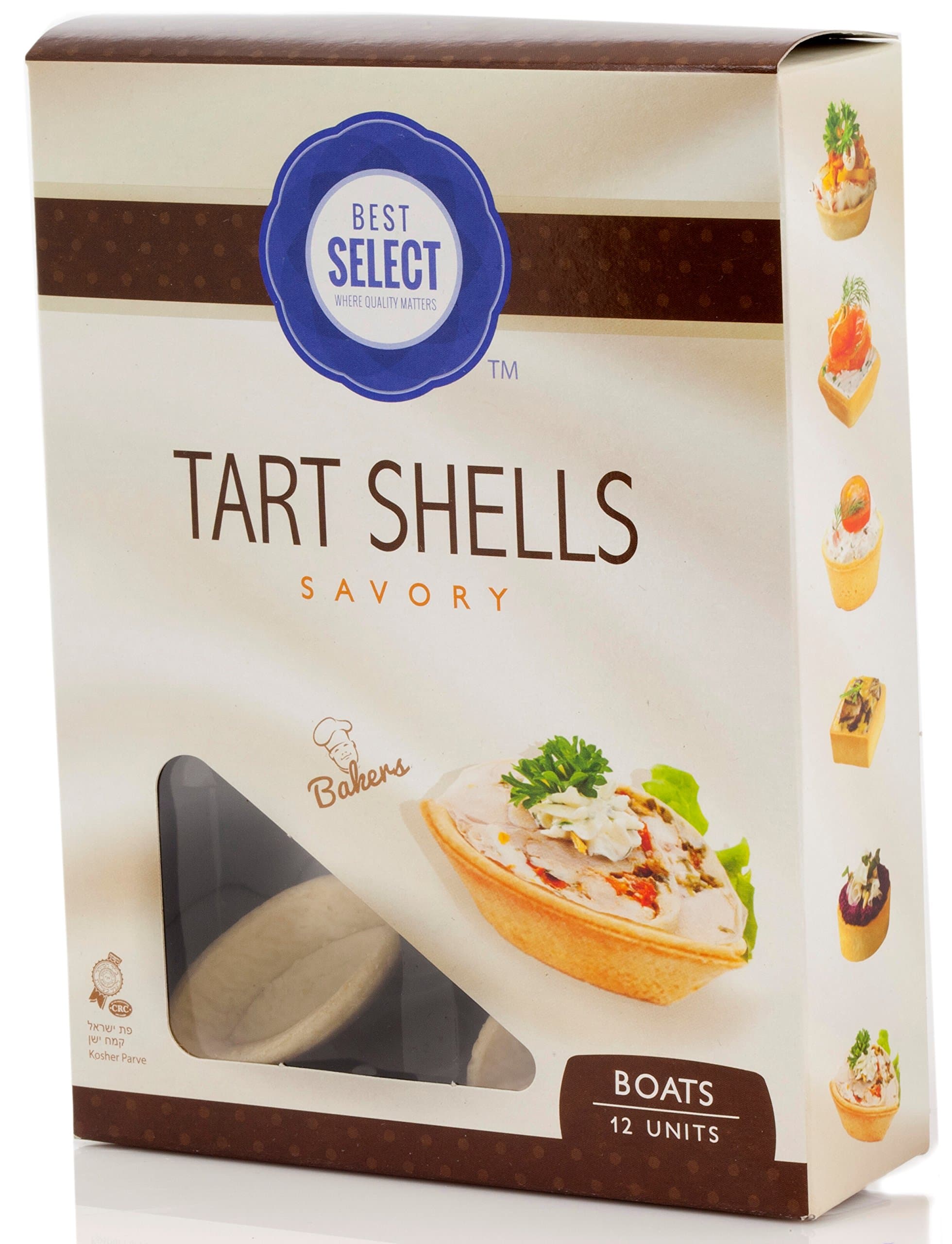 Best Select Tart Shells,Certified Kosher ,(3 Packs) (savory)