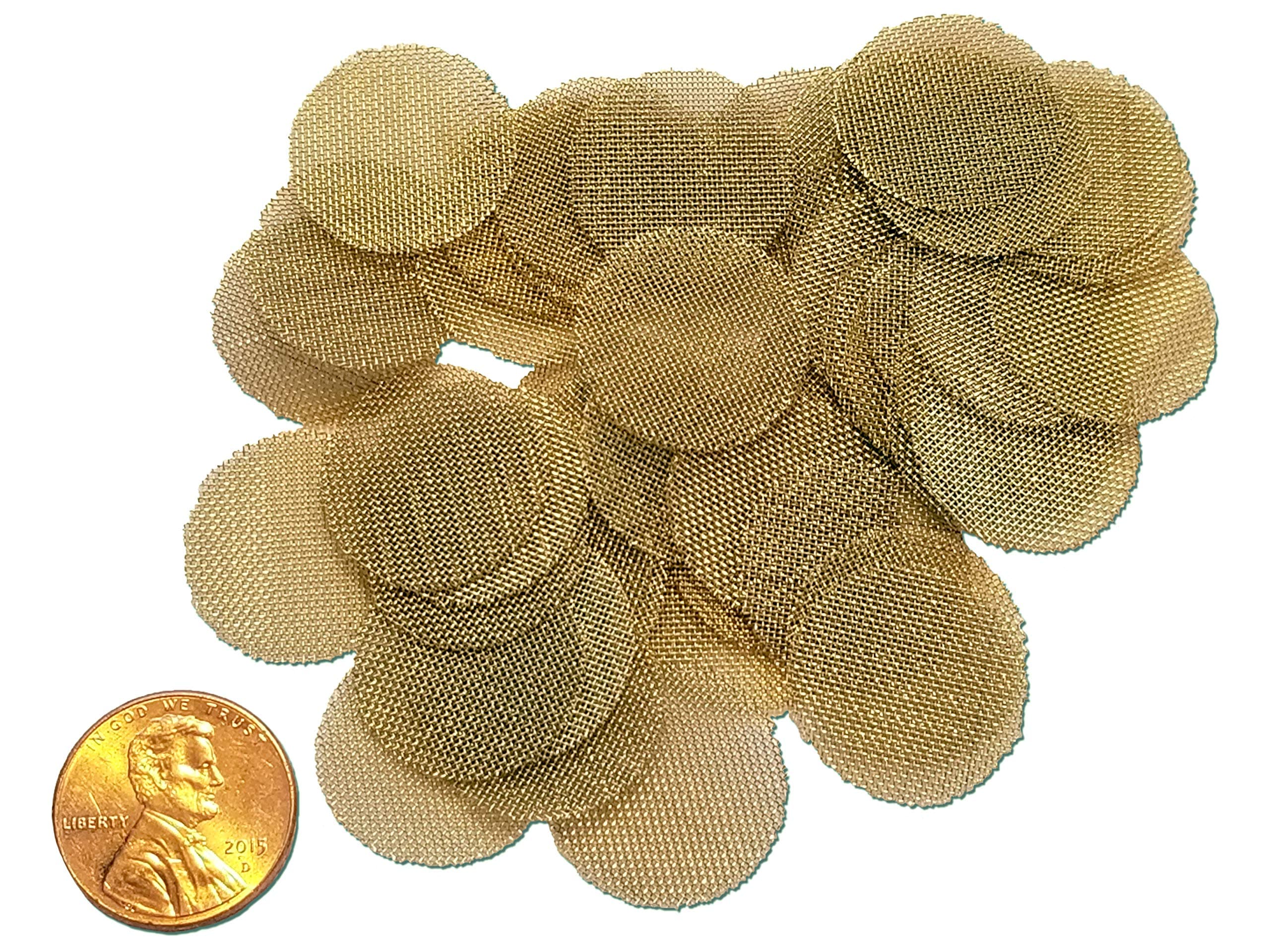 Pipe Filter - Pipe Screen Made in USA Premium Quality Brass for Aeration- 55 Count 3/4 Inch (1.9 cm) (55 Screens-No Tin)