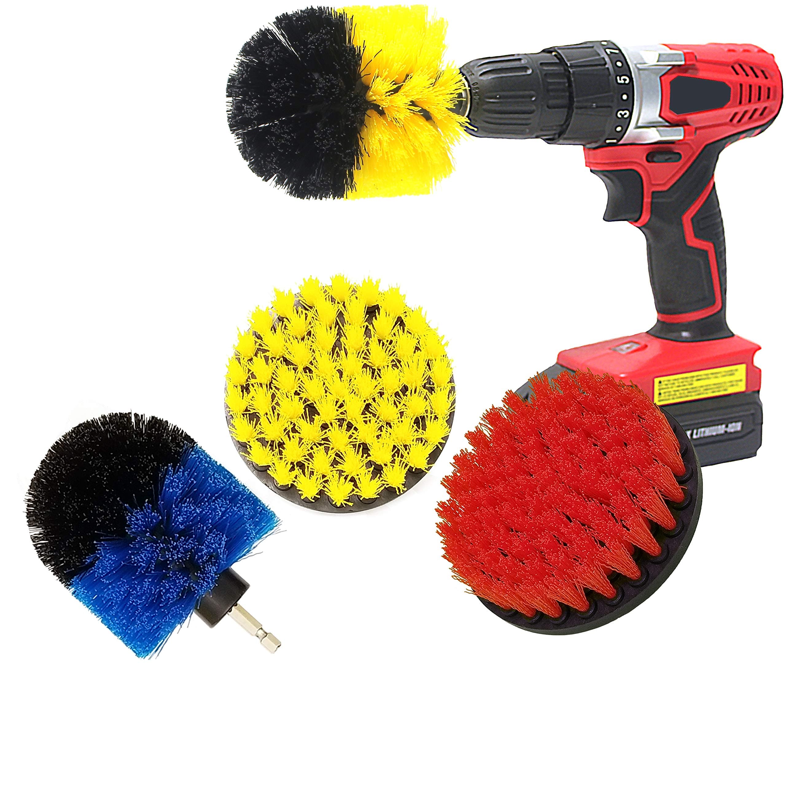 SORENA Multi-Purpose Drill Brush Attachment for Cleaning - All in One Power Scrubber Brush