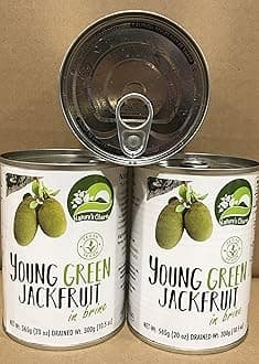 Nature's Charm Young Green Jackfruit in Brine 20oz By KC Commerce (Pack of 3)