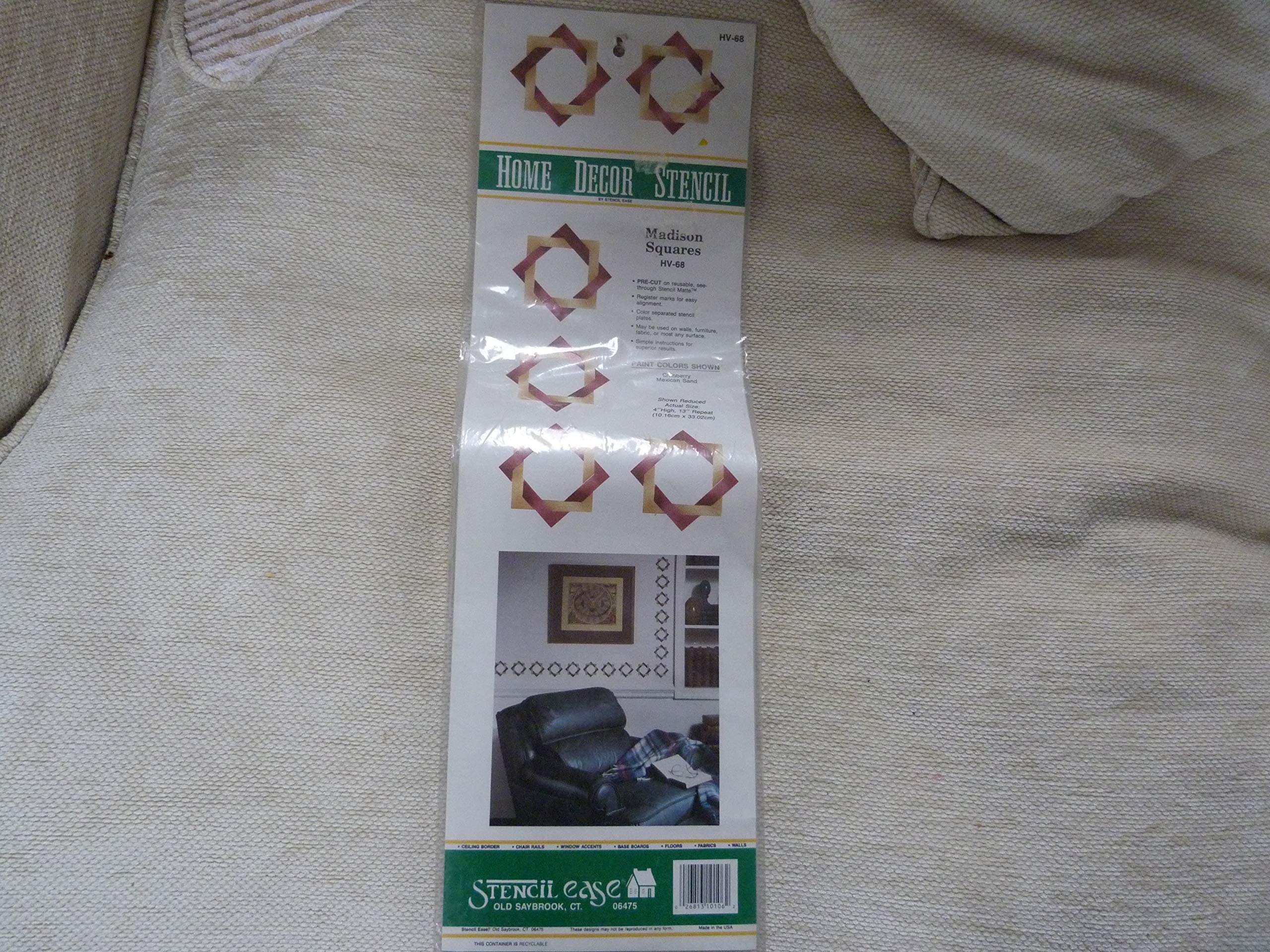 Home Decor Stencil: Madison Squares (HV-68)