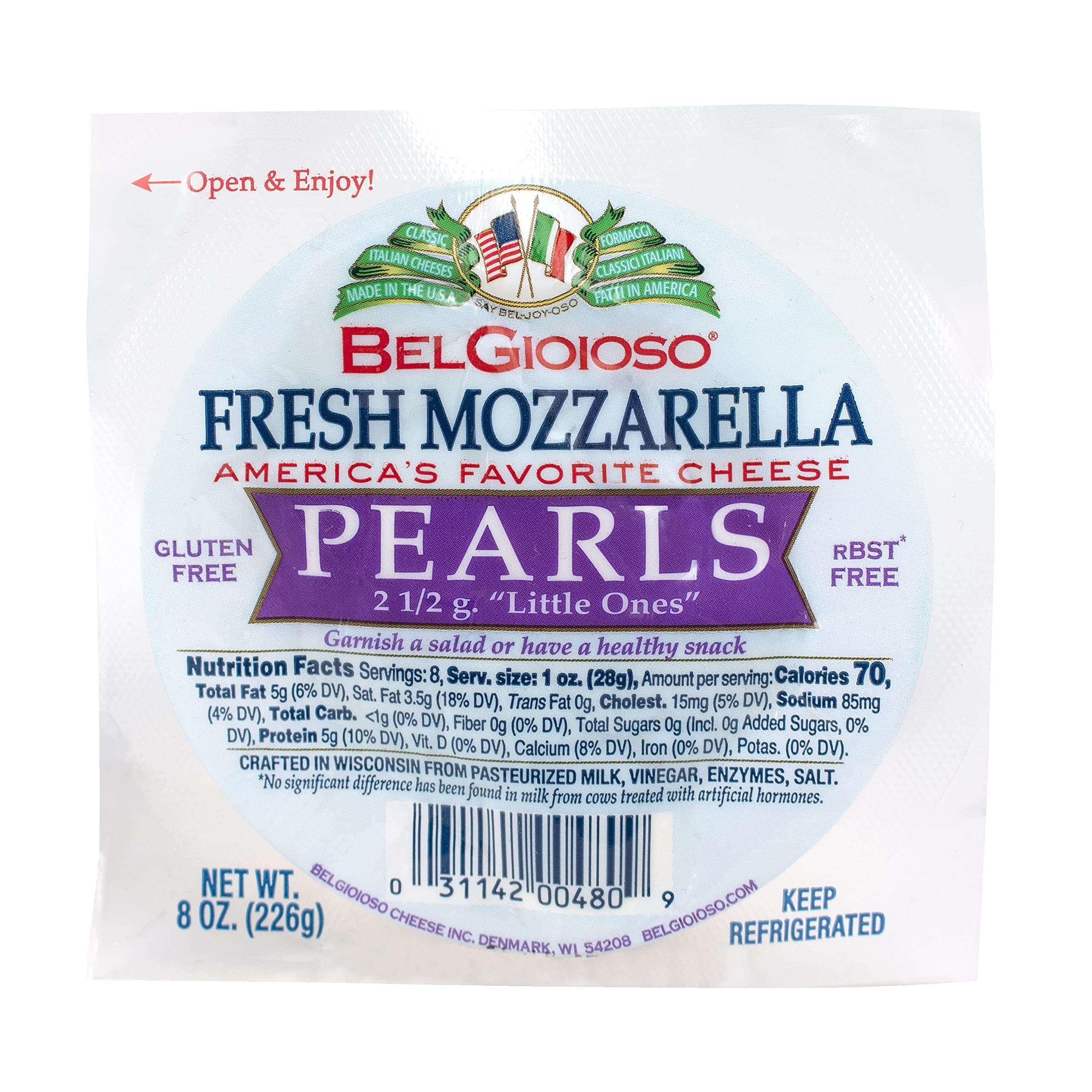Belgioioso Fresh Mozzarella Pearls, 8 oz