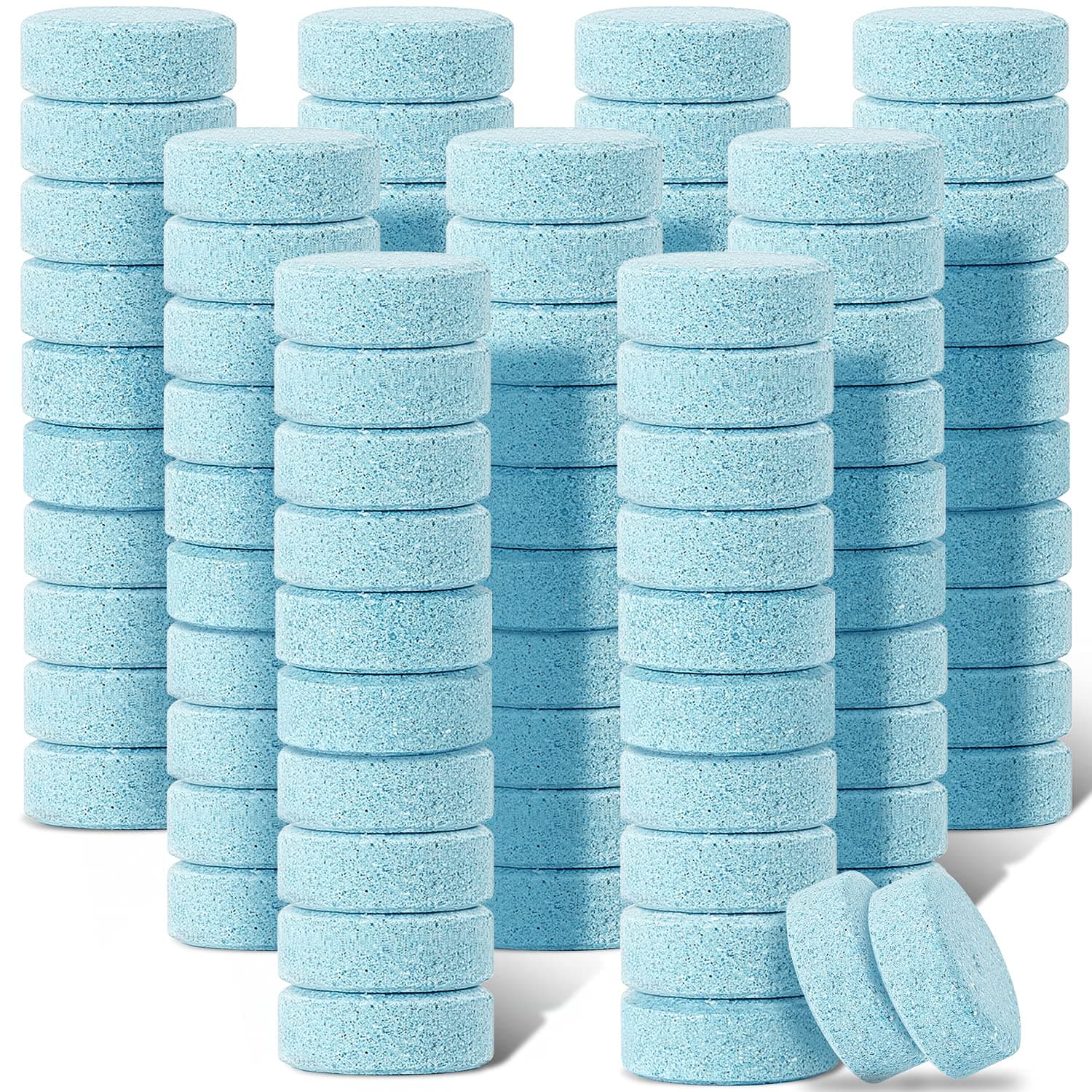 Boao 100 Pcs Car Windshield Washer Tablets Cleaning Washer Fluid Tablets Glass Concentrated Cleaner Windshield Wiper Fluid Solid Effervescent Remove Auto Glass Stains Clear Car Vision