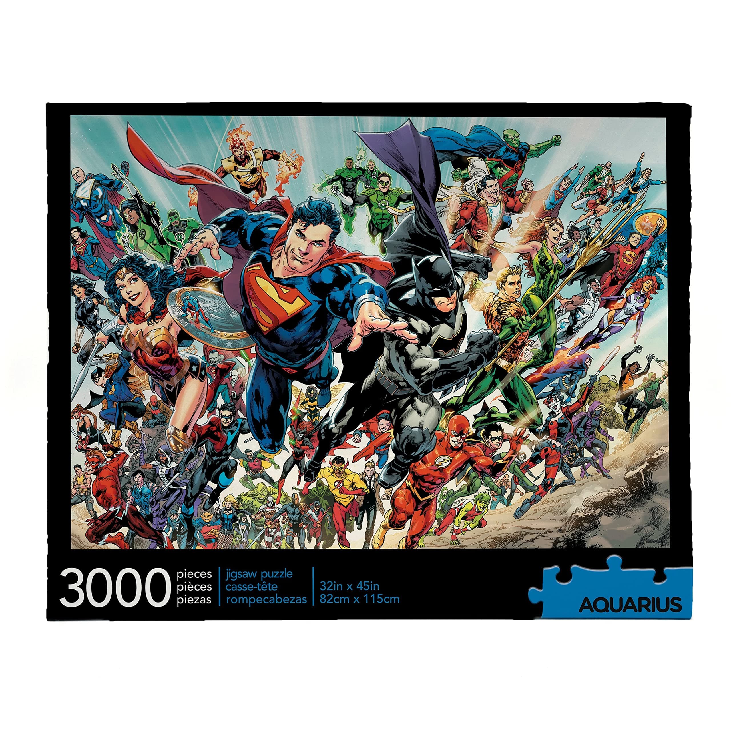 DC Comics Puzzle Cast (3000 Piece Jigsaw Puzzle) - Officially Licensed DC Comics Merchandise & Collectibles - Glare Free - Precision Fit - Virtually No Puzzle Dust - 32 x 45 Inches
