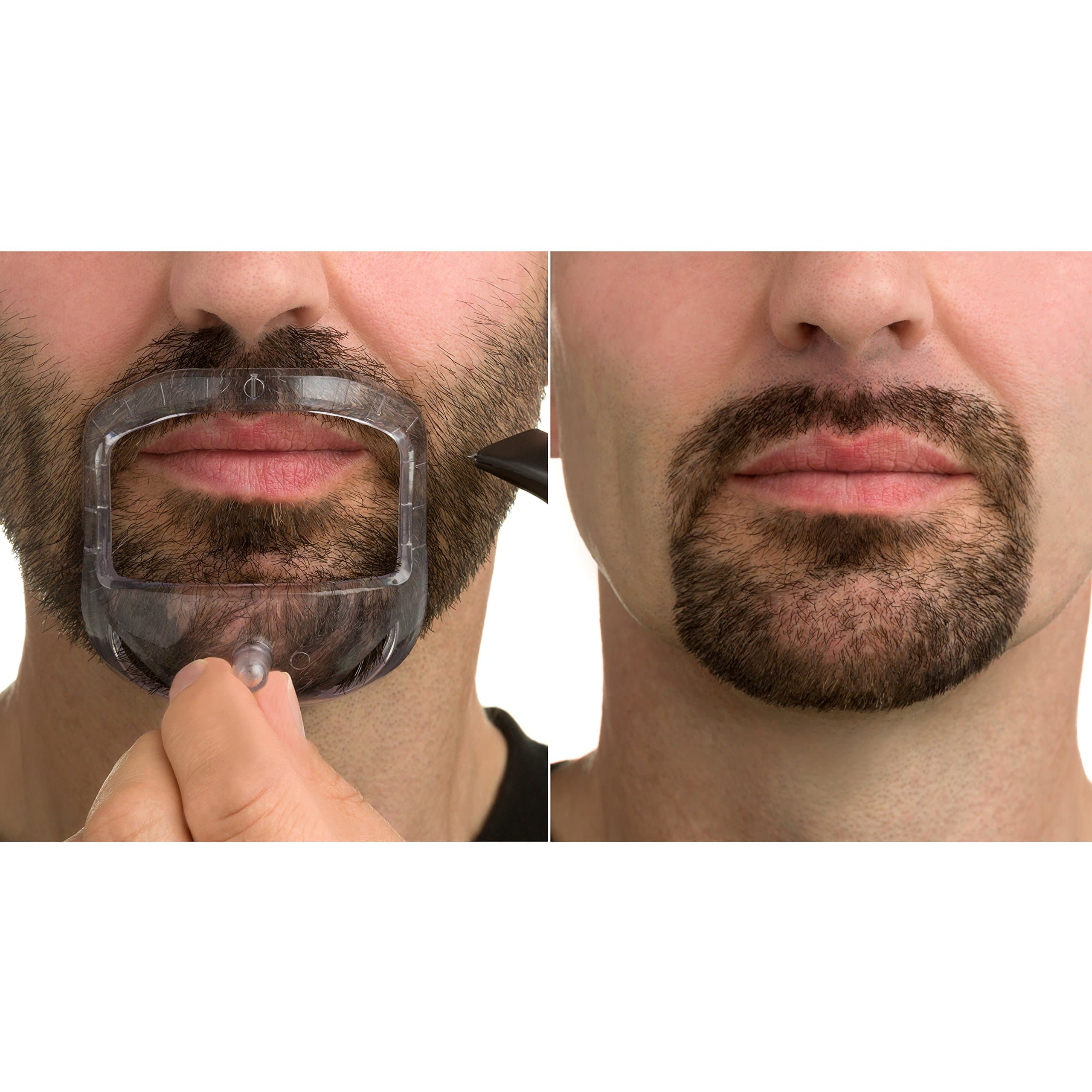 Goatee Template Saver - Get the Sharpest Goatee with Mr Beard & Co Men's Shaving Template Shaving Stencil, GROOM YOUR GOATEE TO THE PERFECT SHAPE (WITH FREE FOLDING COMB)