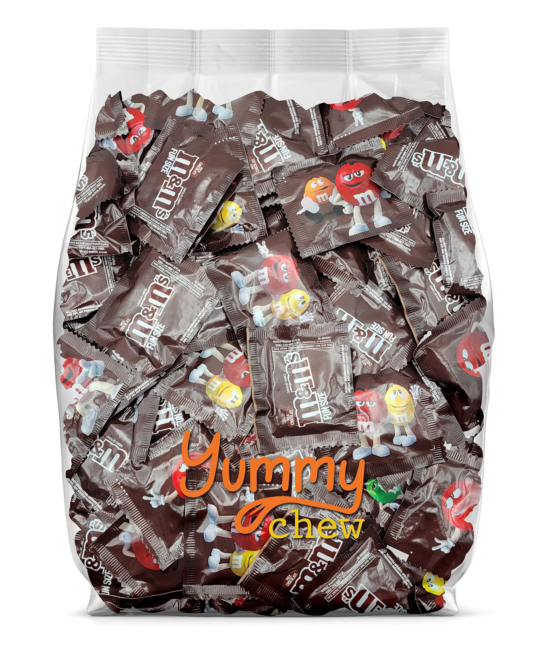 Chocolate Candy Bar Fun Size, 50 Pieces (M&M's Fun Size)