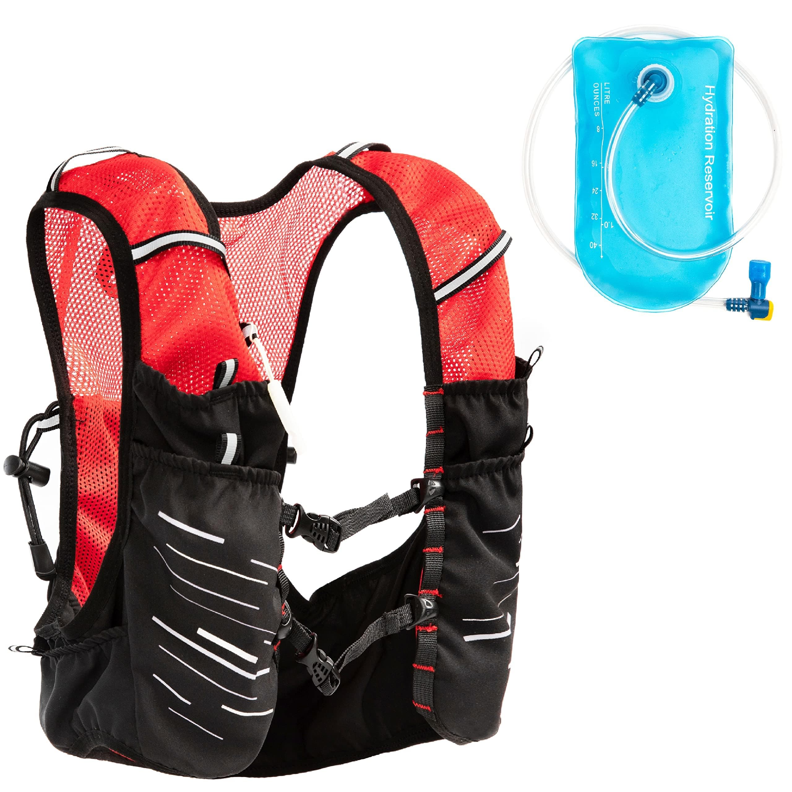 Nalacal Hydration Vest Backpack, Lightweight Running Pack With 1.5L Water Bladder Outdoor Daypack Backpack For Race Marathon Cycling And Hiking Trail